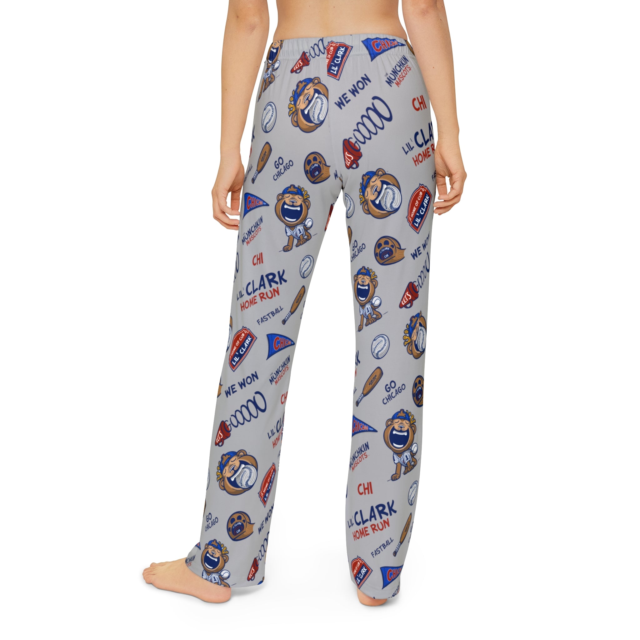 Kids Pajama Pants (AOP) - Pattern - Lil' Clark CHI Baseball