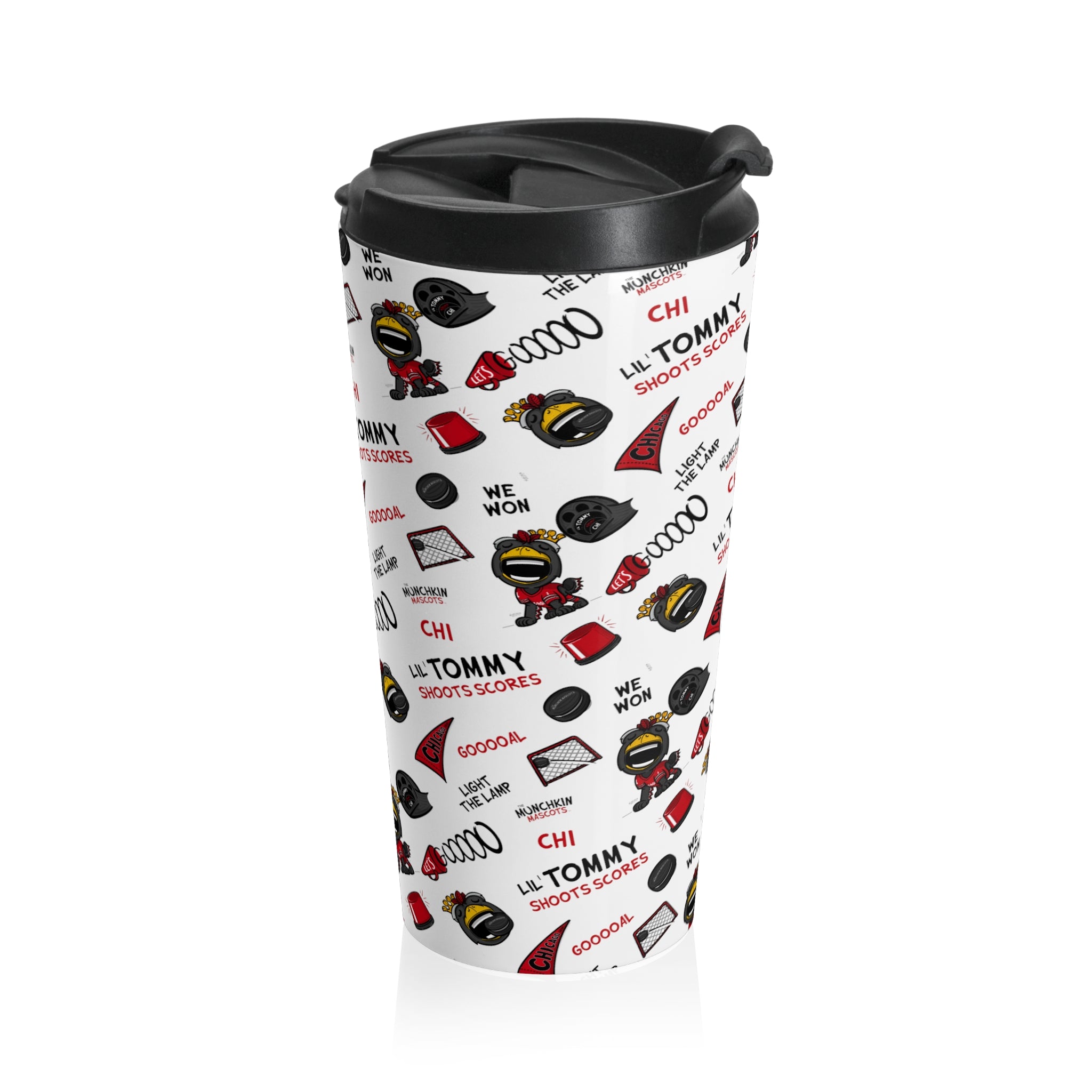 Stainless Steel Travel Mug - Lil' Tommy CHI Hockey