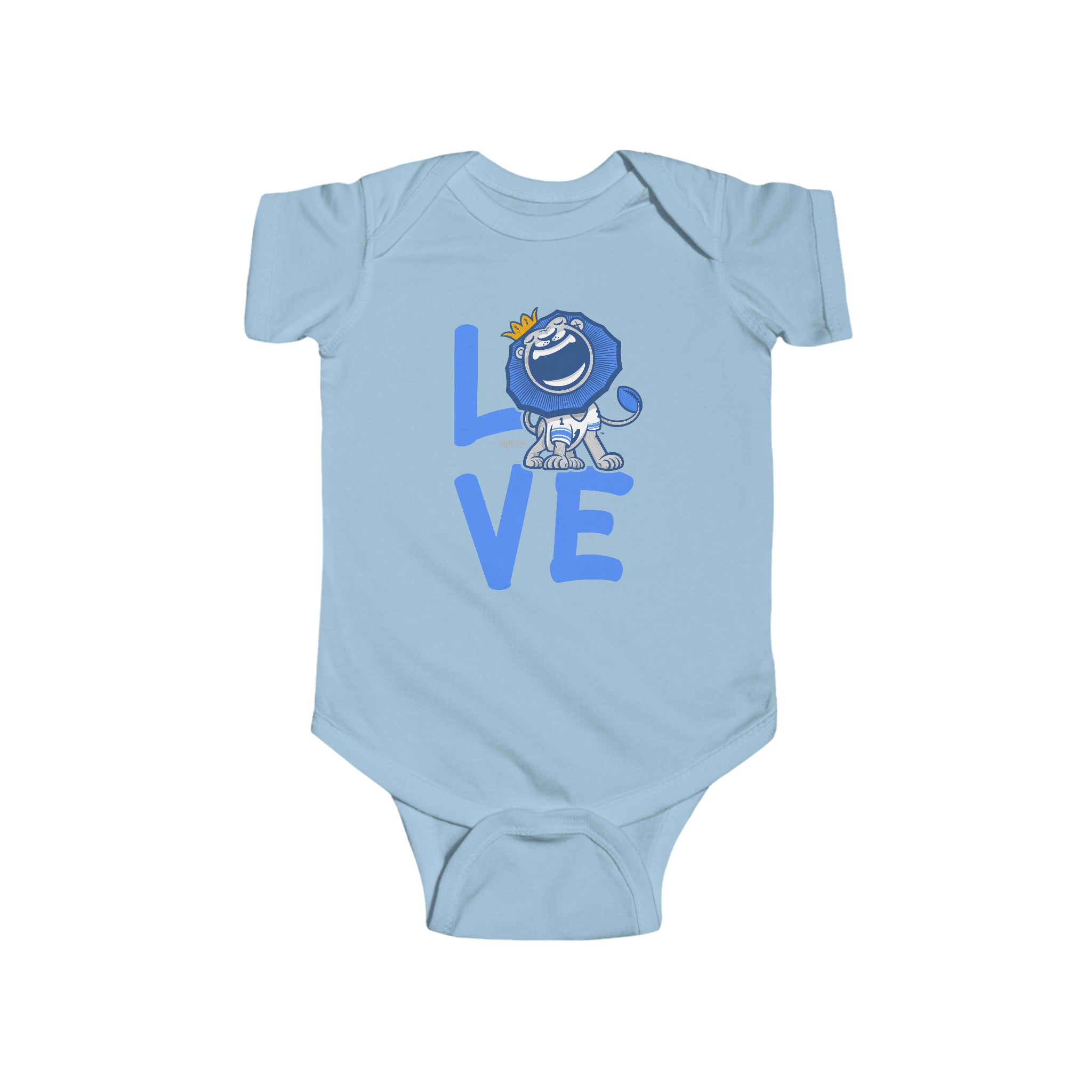 Infant Fine Jersey Bodysuit - LOVE - Lil' Roary DET Football