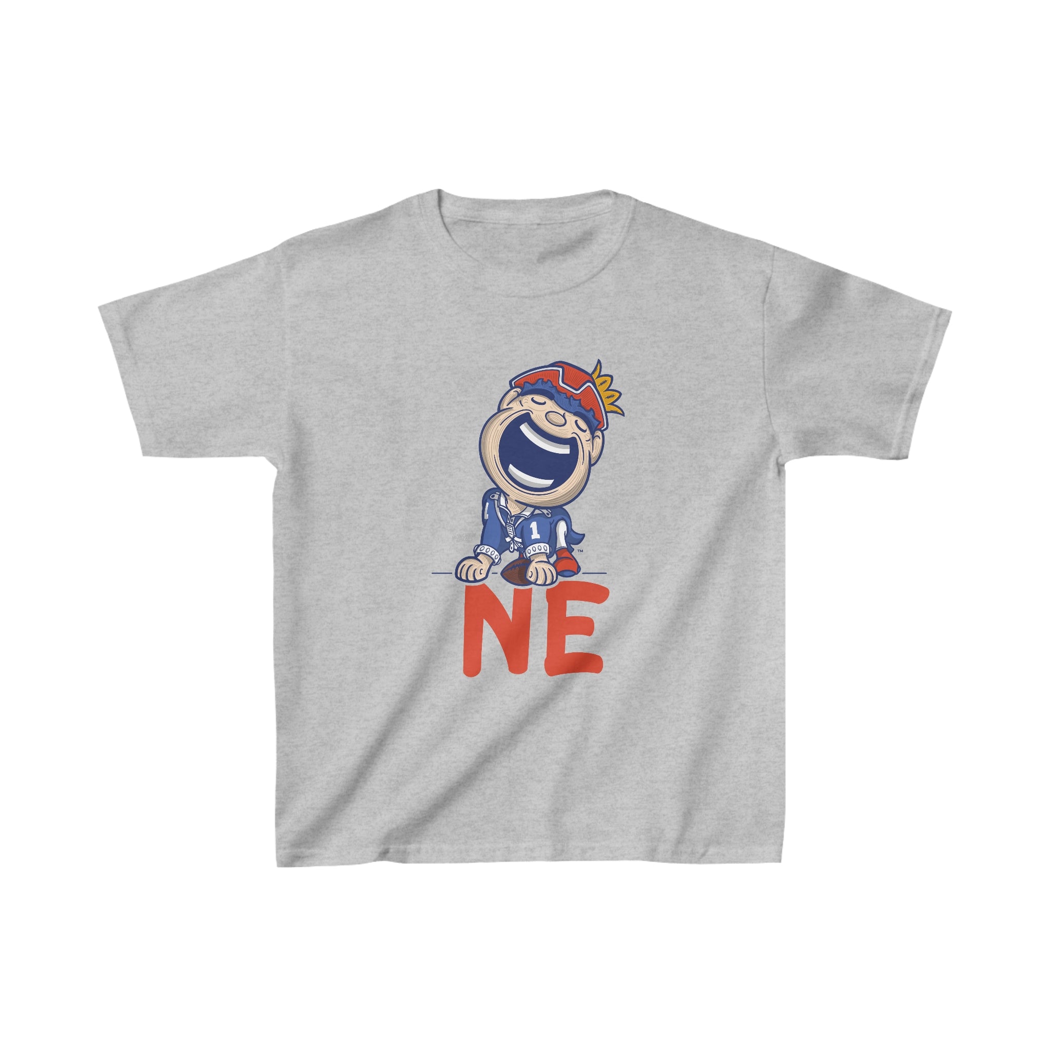 Kids Heavy Cotton™ Tee - NE - Lil' Pat NE Football