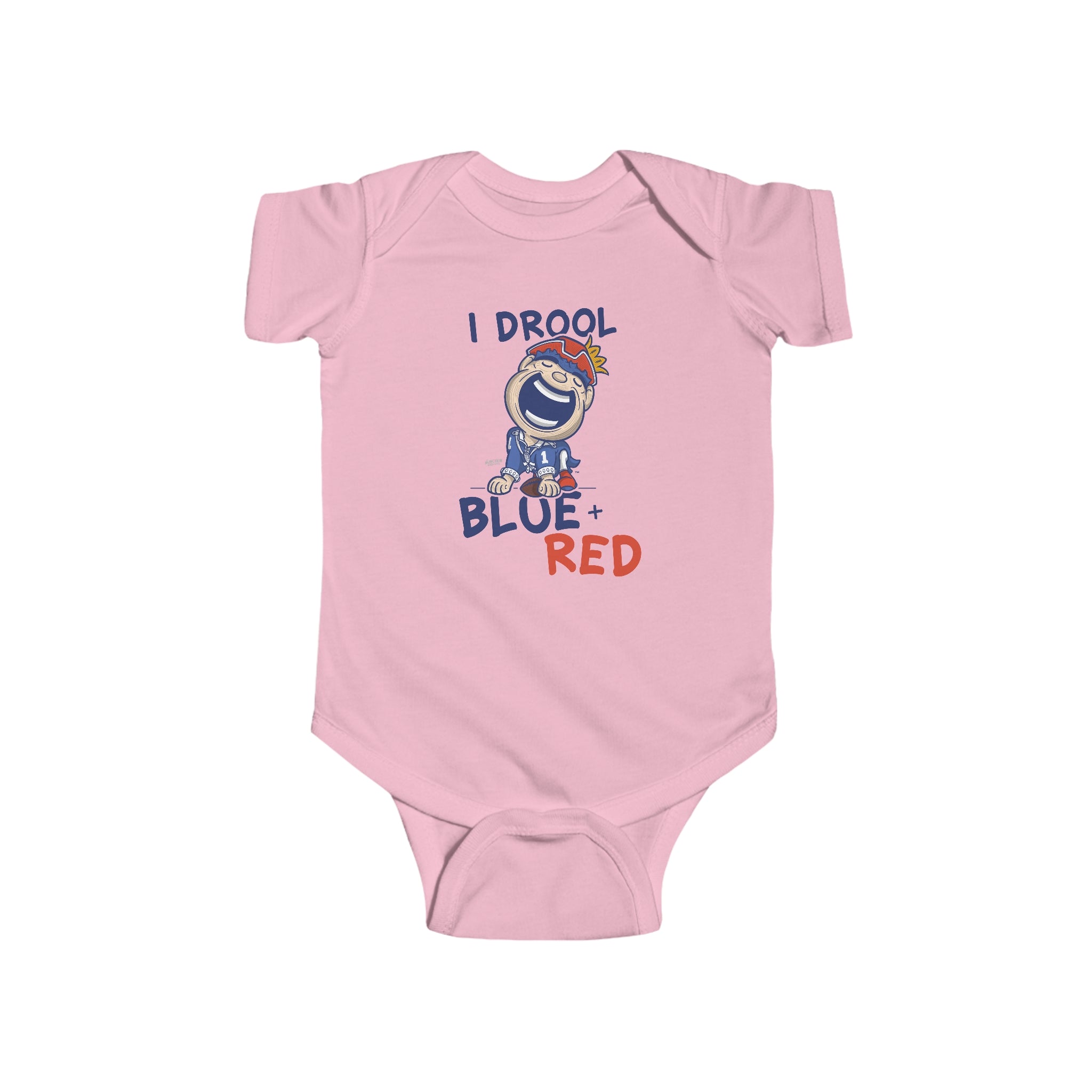 Infant Fine Jersey Bodysuit - I Drool - Lil' Pat NE Football