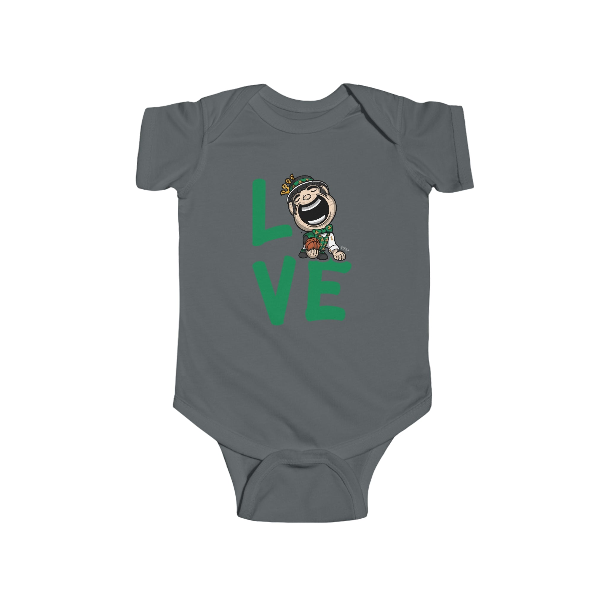 Infant Fine Jersey Bodysuit - LOVE - Lil' Lucky BOS Basketball