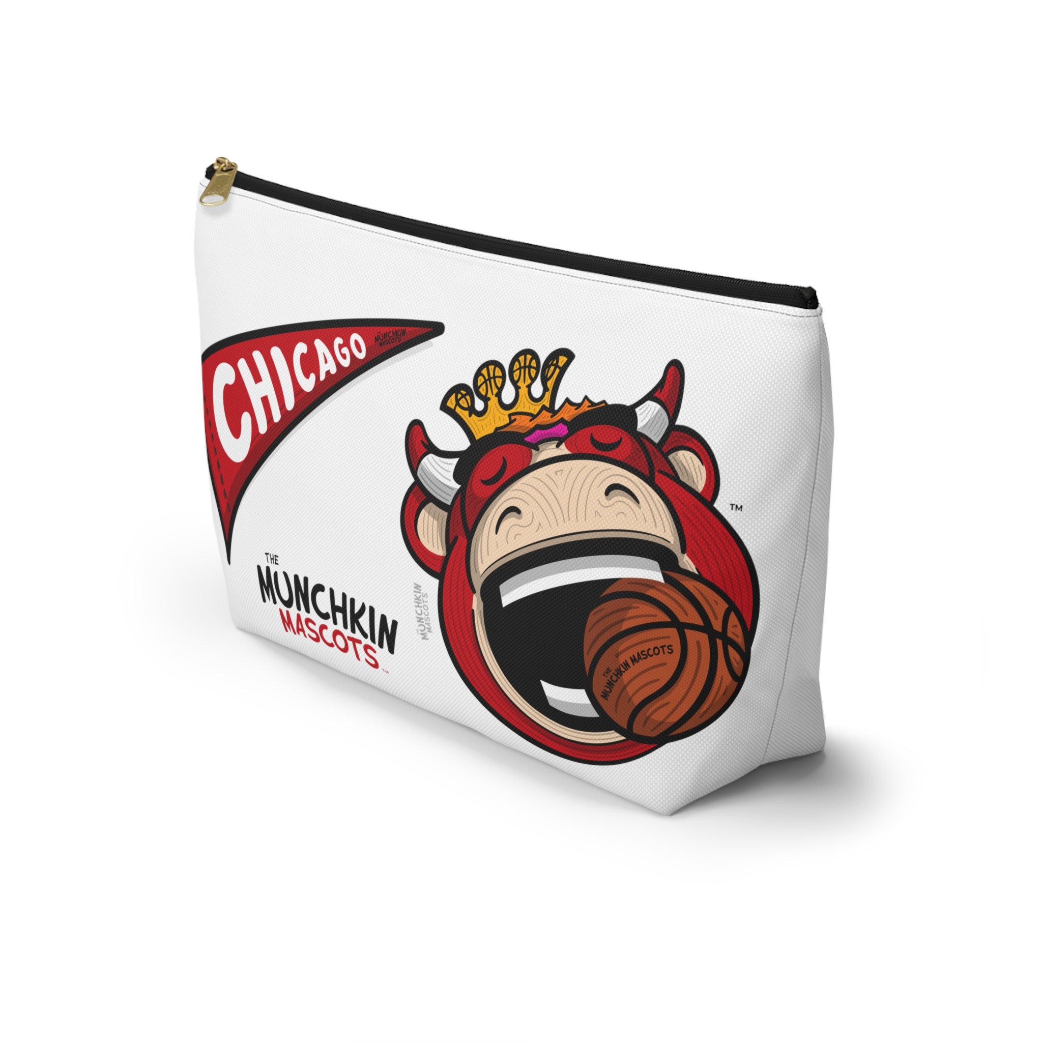 Accessory Pouch w T-bottom - Pattern - Lil' Benny CHI Basketball