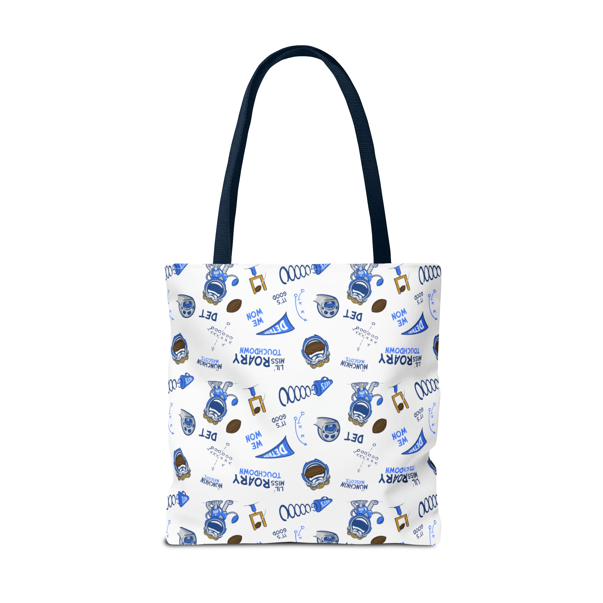 Tote Bag (AOP) - Pattern - Lil' Miss Roary DET Football