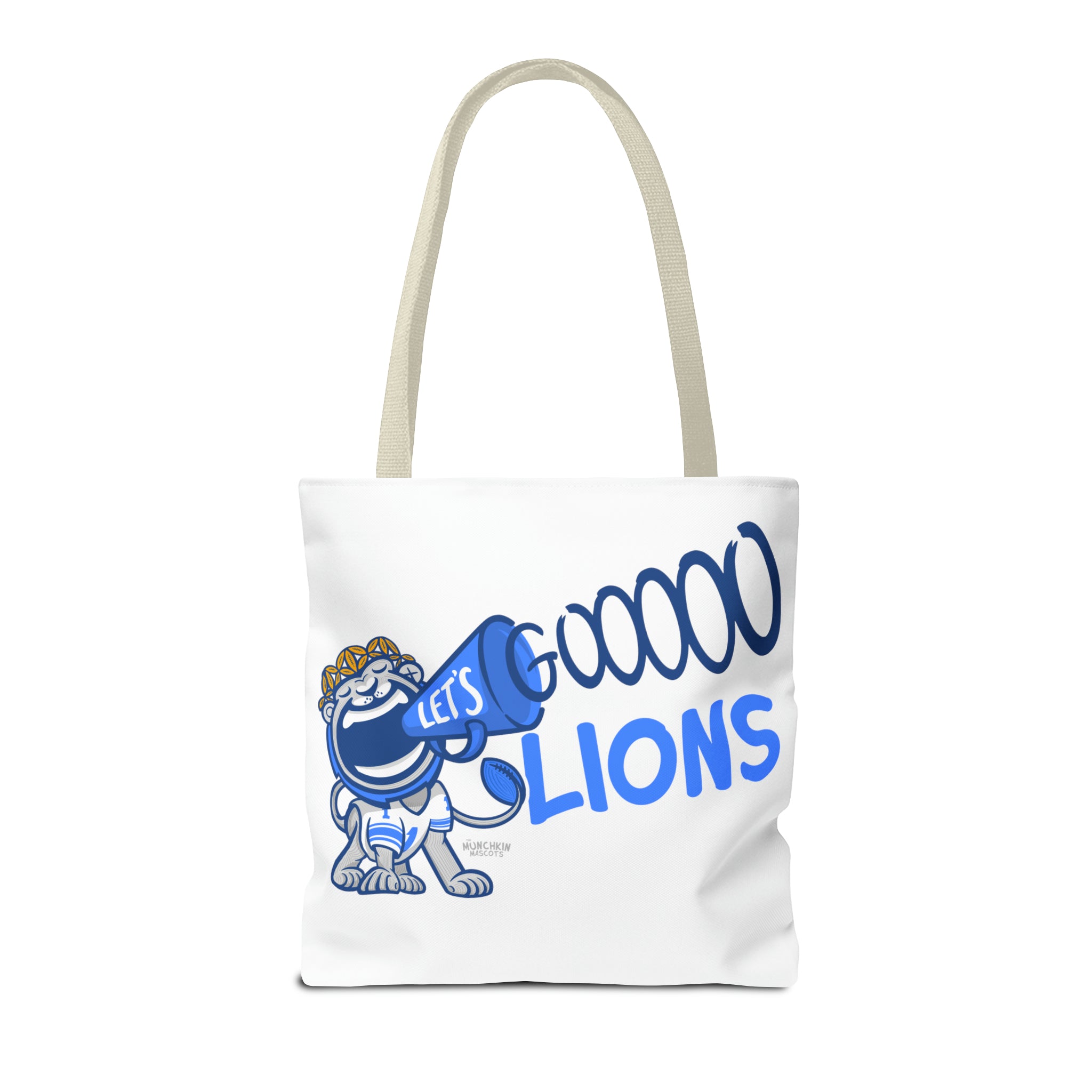 Tote Bag (AOP) - LOVE + Lets Go - Lil' Miss Roary DET Football