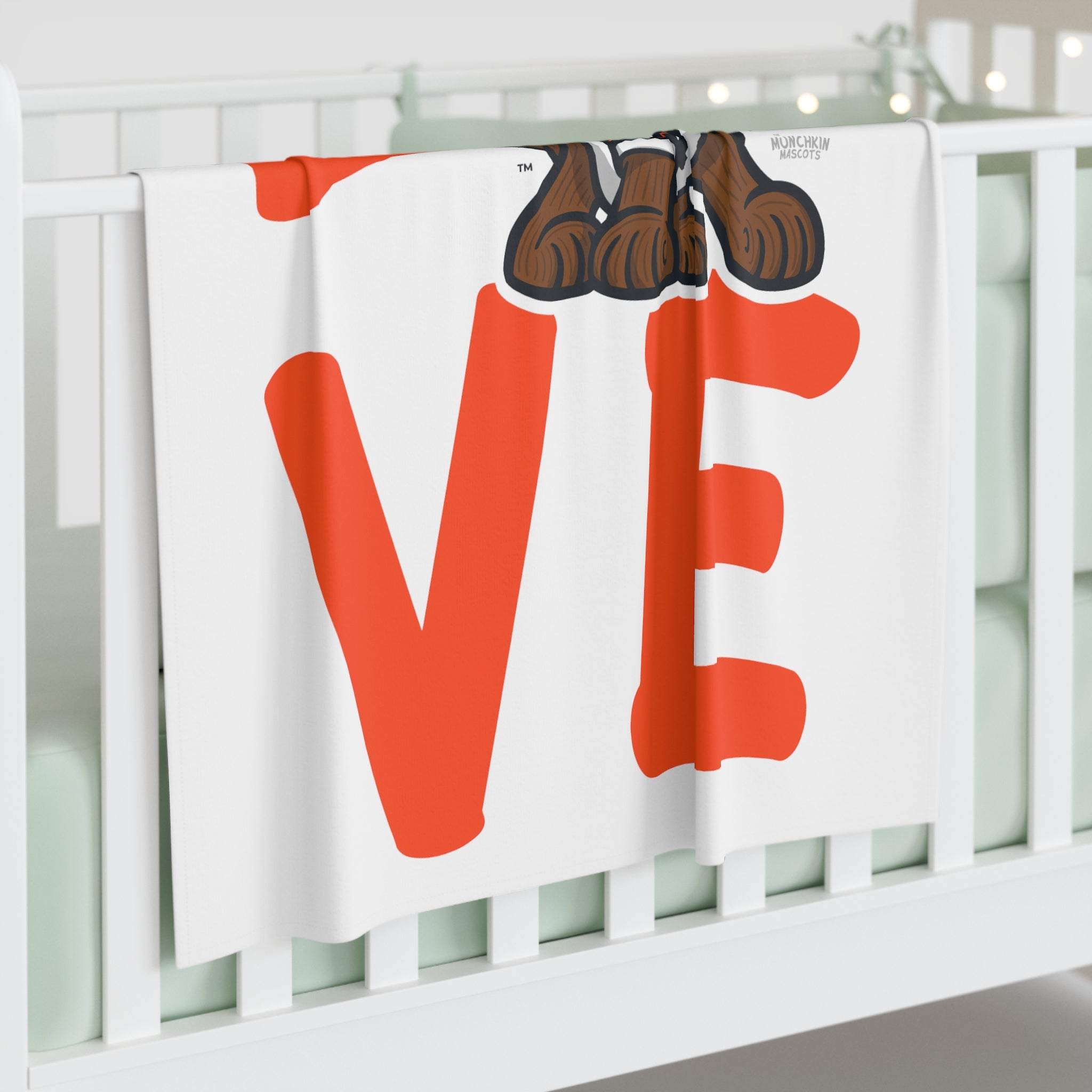 Baby Swaddle Blanket - LOVE - Lil' Staley CHI Football