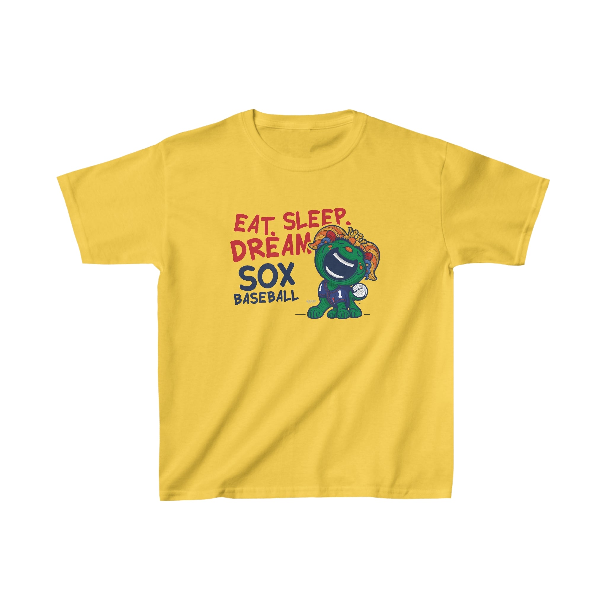 Kids Heavy Cotton™ Tee - Eat Sleep Dream - Lil' Miss Tessie BOS Baseball