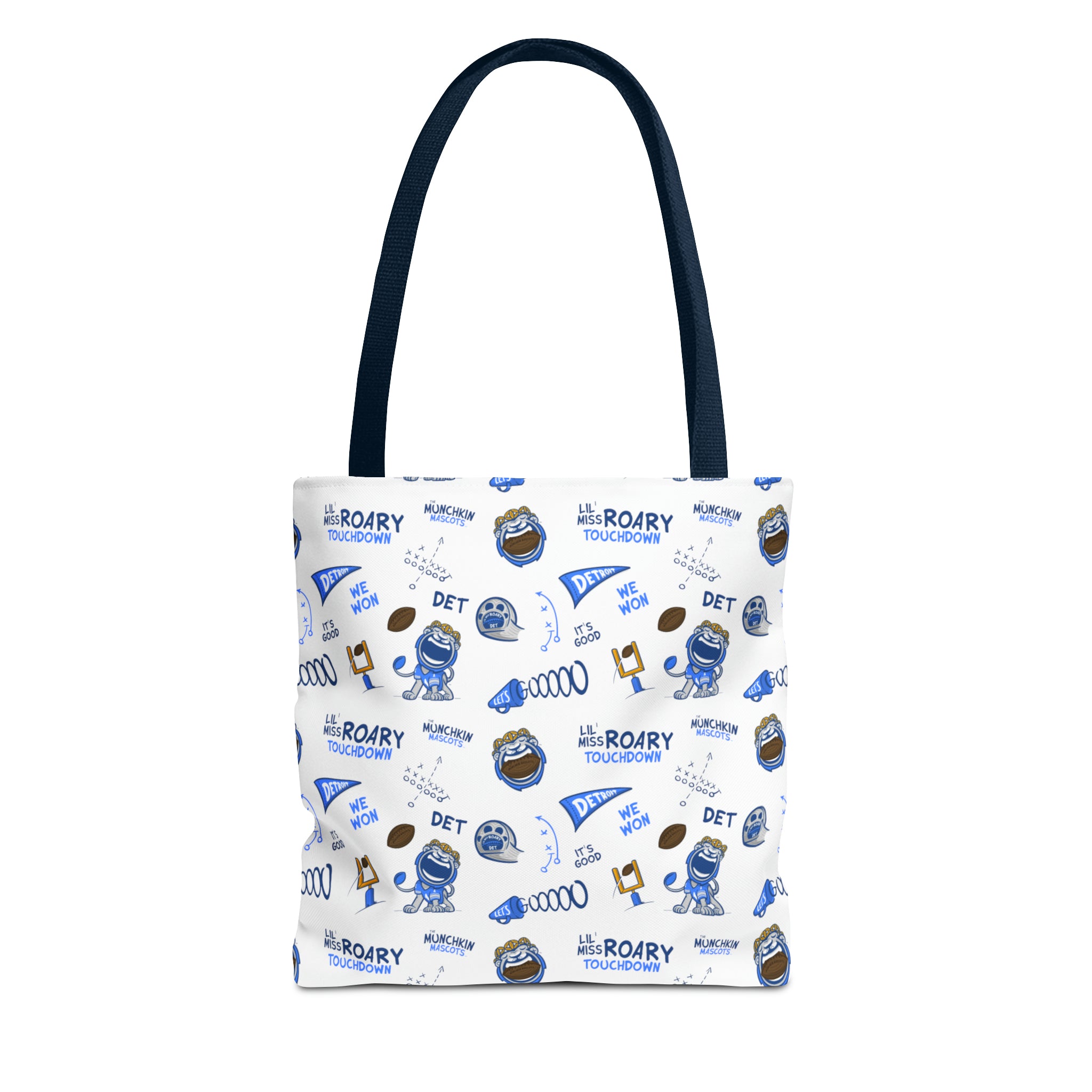 Tote Bag (AOP) - Pattern - Lil' Miss Roary DET Football