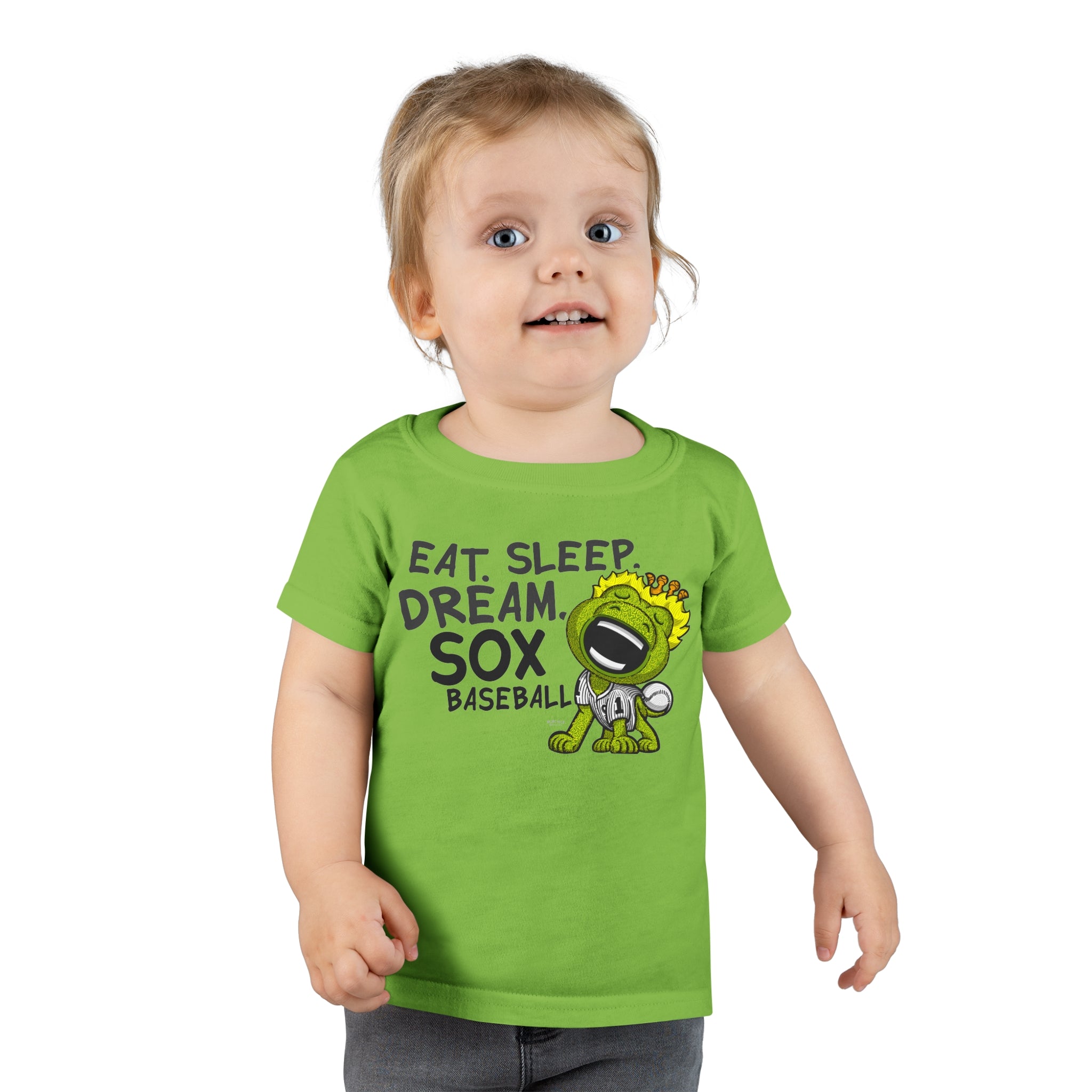 Toddler T-shirt - Eat Sleep Dream - Lil' Southpaw CHI Baseball