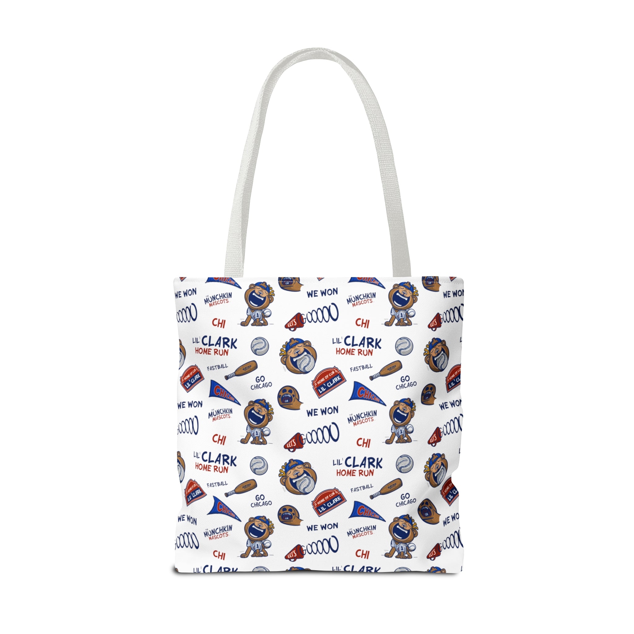 Tote Bag (AOP) - Pattern - Lil' Clark CHI Baseball