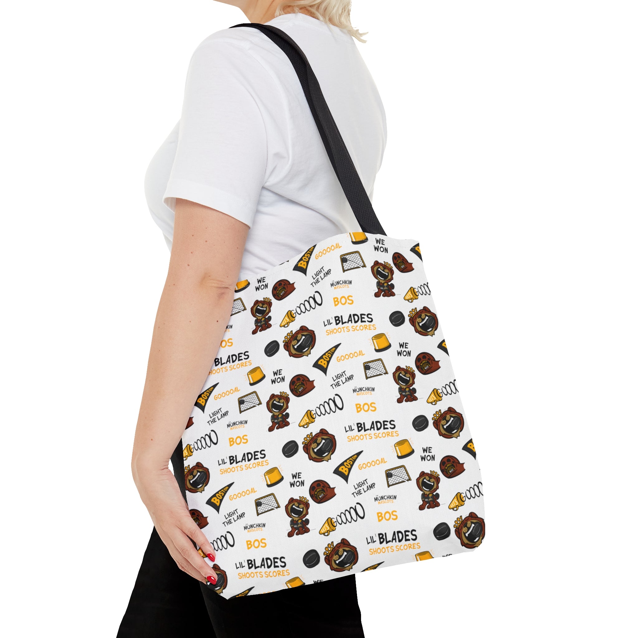 Tote Bag (AOP) - Pattern - Lil' Blades BOS Hockey