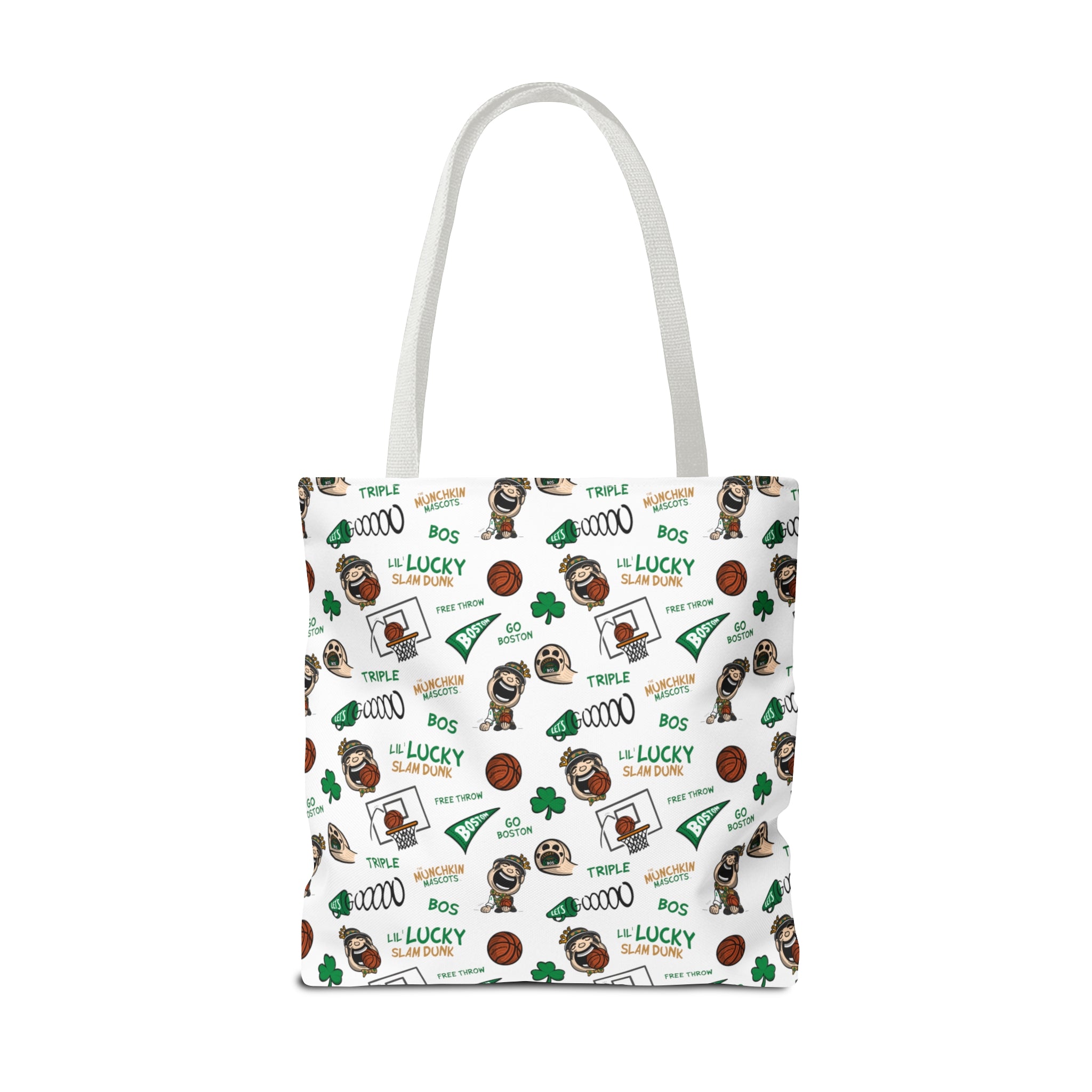 Tote Bag (AOP) - Pattern - Lil' Lucky BOS Basketball