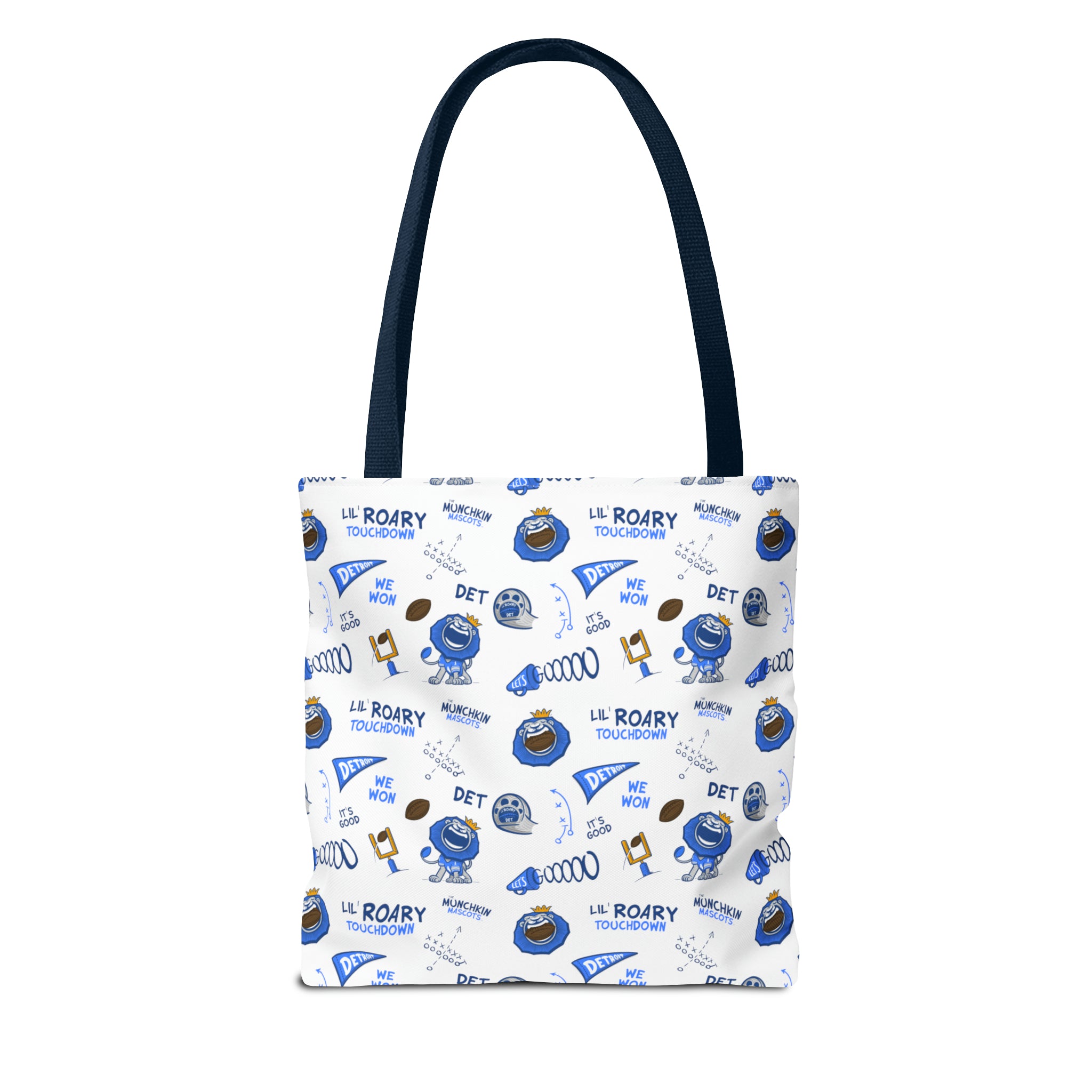 Tote Bag (AOP) - Pattern - Lil' Roary DET Football