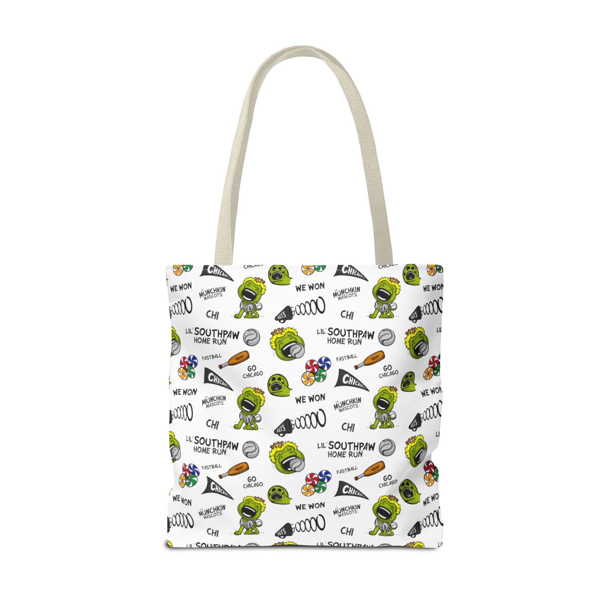 Tote Bag (AOP) - Pattern - Lil' Southpaw CHI Baseball