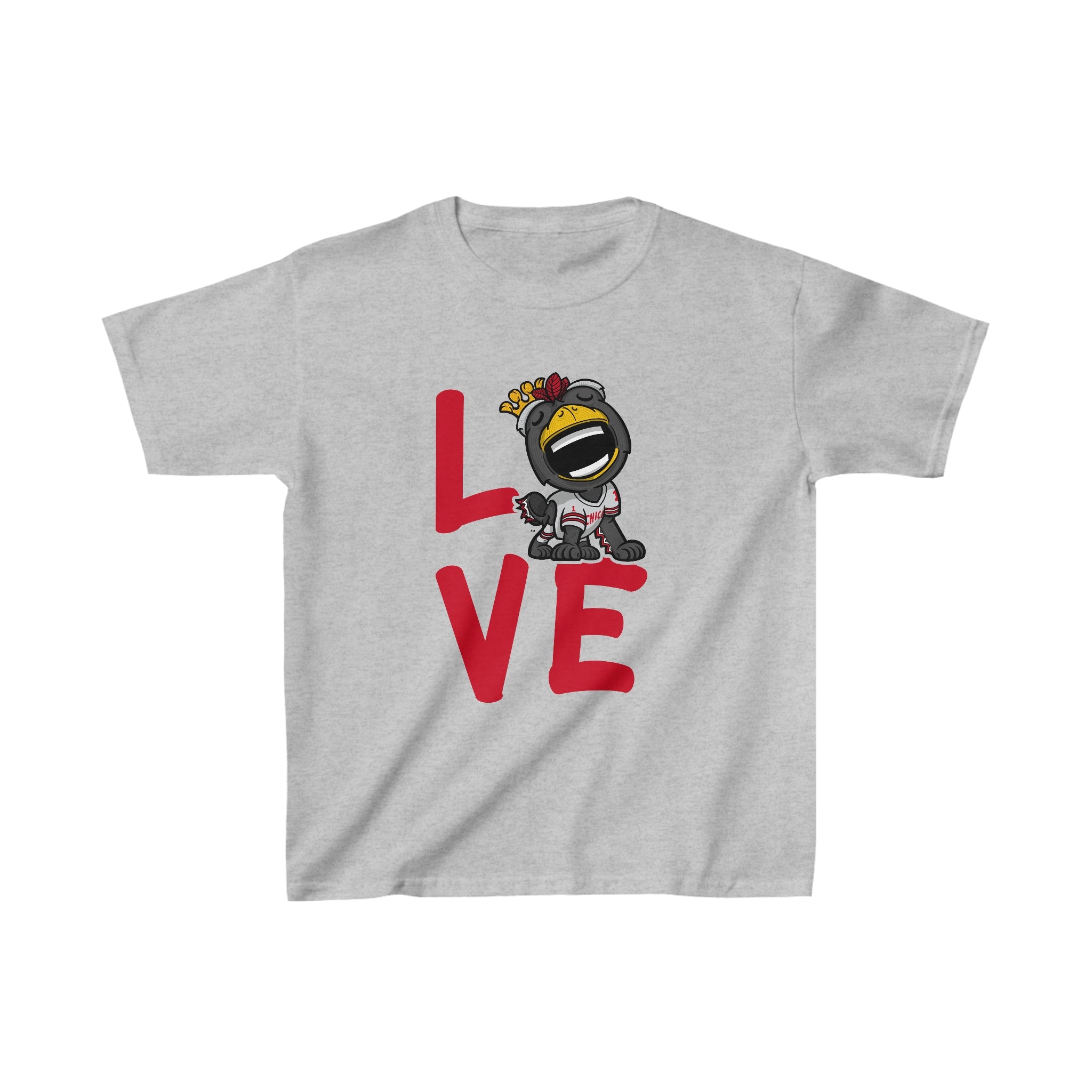 Kids Heavy Cotton™ Tee - LOVE - Lil' Tommy CHI Hockey