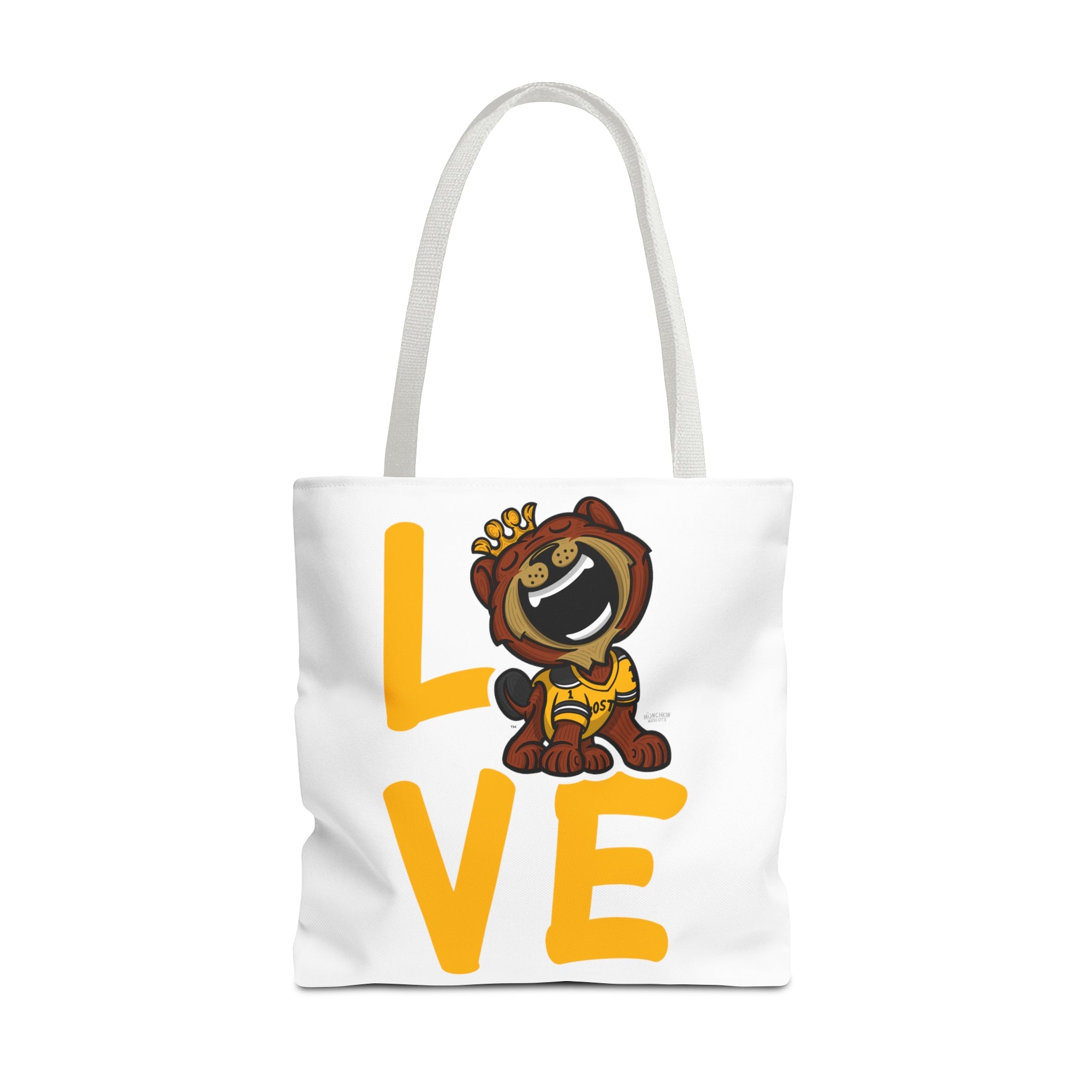 Tote Bag (AOP) - LOVE + Lets Go - Lil' Blades BOS Hockey