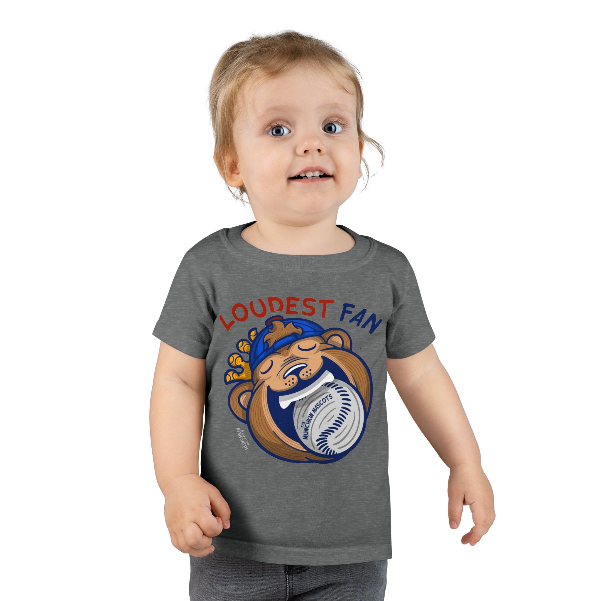 Toddler T-shirt - Loudest Fan - Lil' Clark CHI Baseball