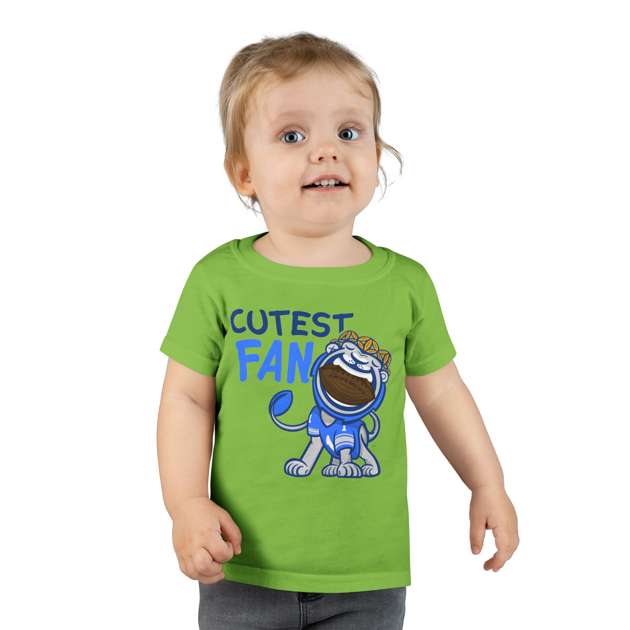 Toddler T-shirt - Cutest Fan - Lil' Miss Roary DET Football