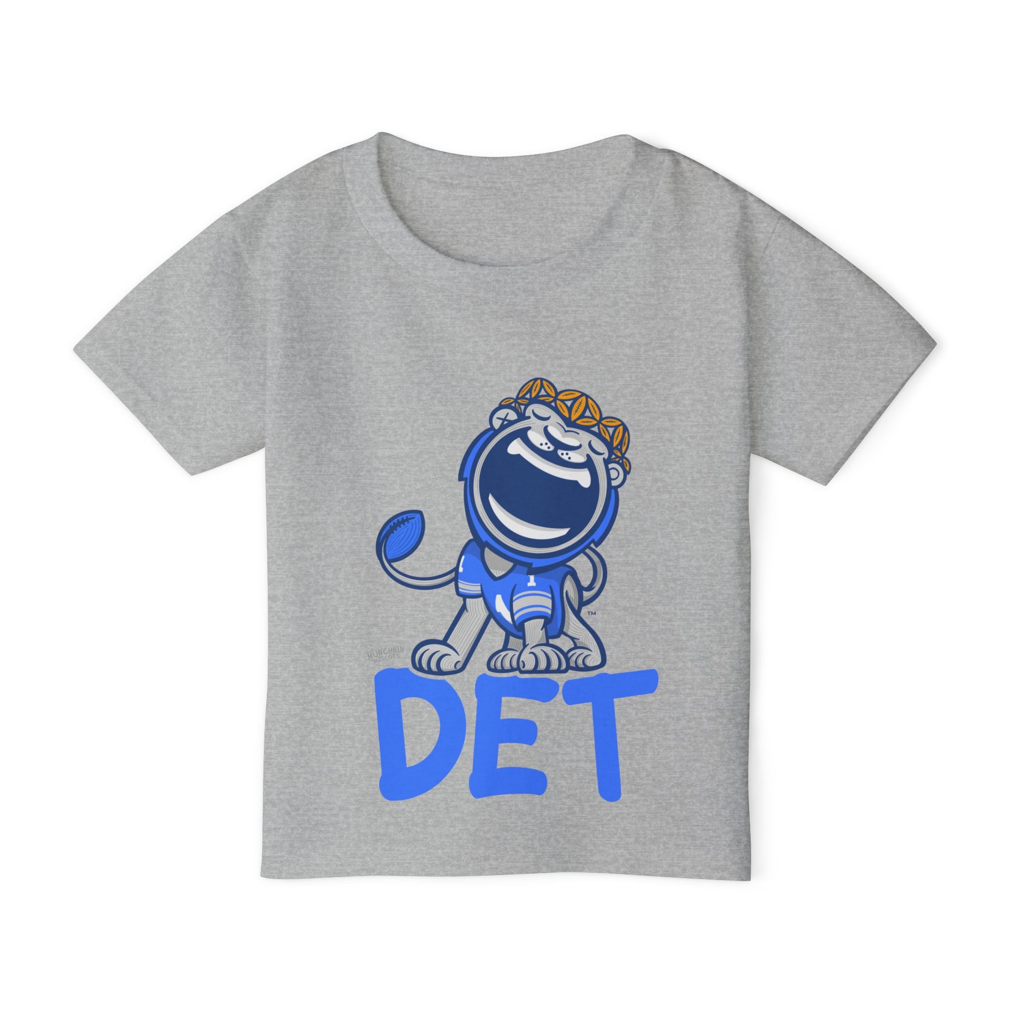 Detroit Football Toddler Tshirt Lil' Miss Roary 'DET' | Hand-Drawn Art | Gifts for Kids