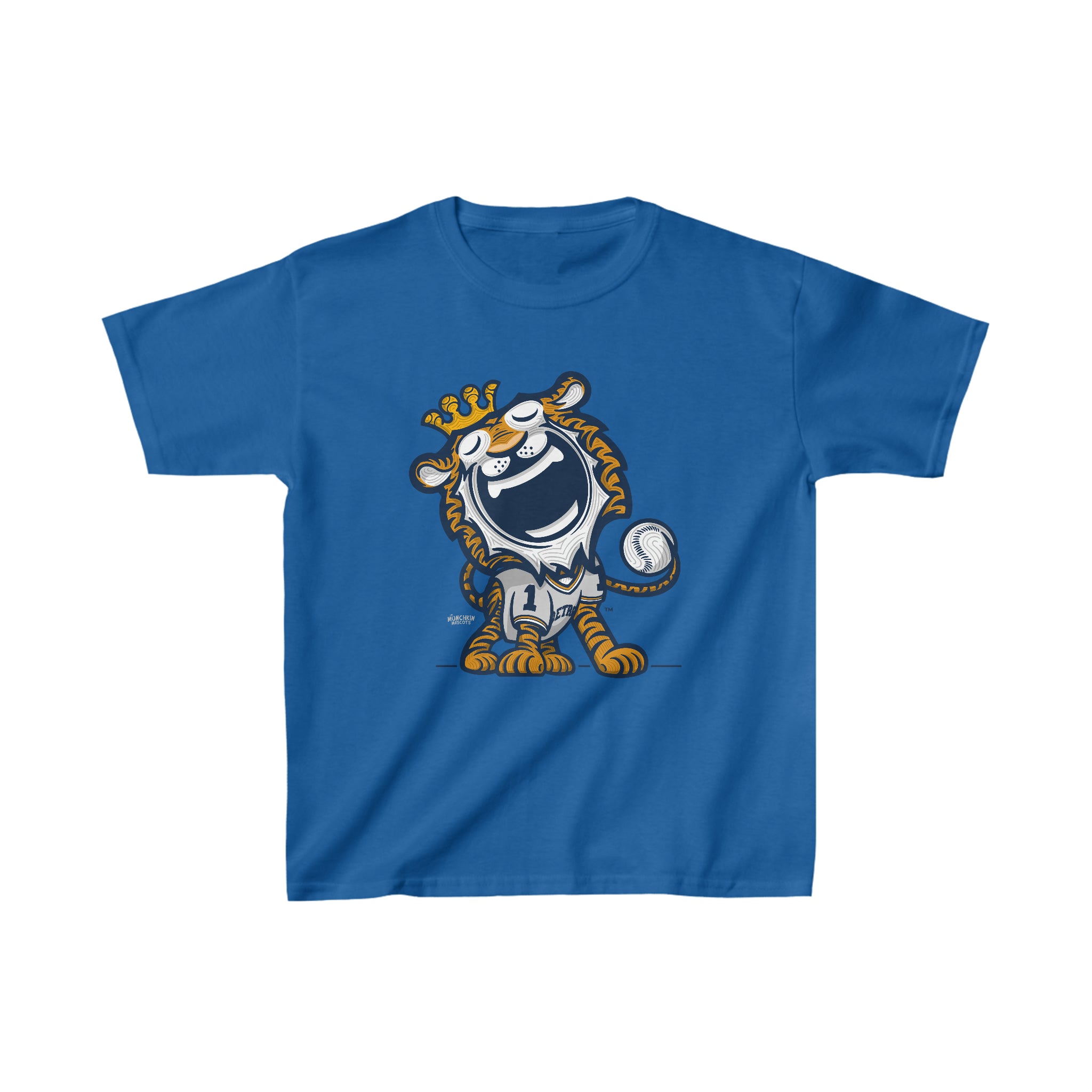 Kids Heavy Cotton™ Tee - Away Jersey - Lil' Paws DET Baseball