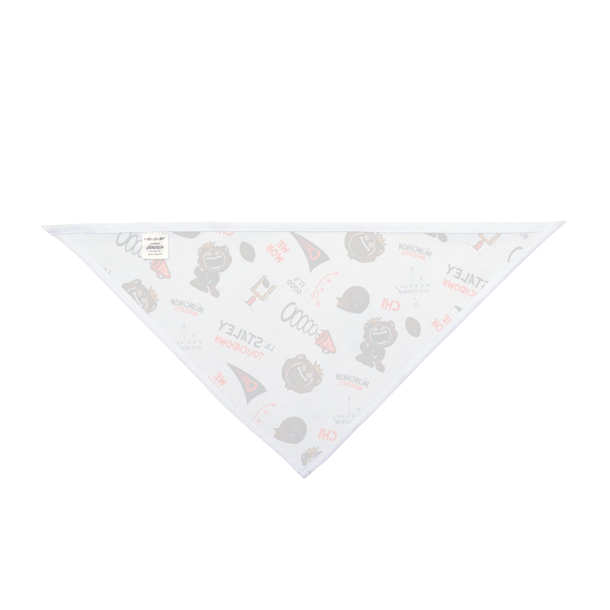 Pet Bandana - Pattern - Lil' Staley CHI Football