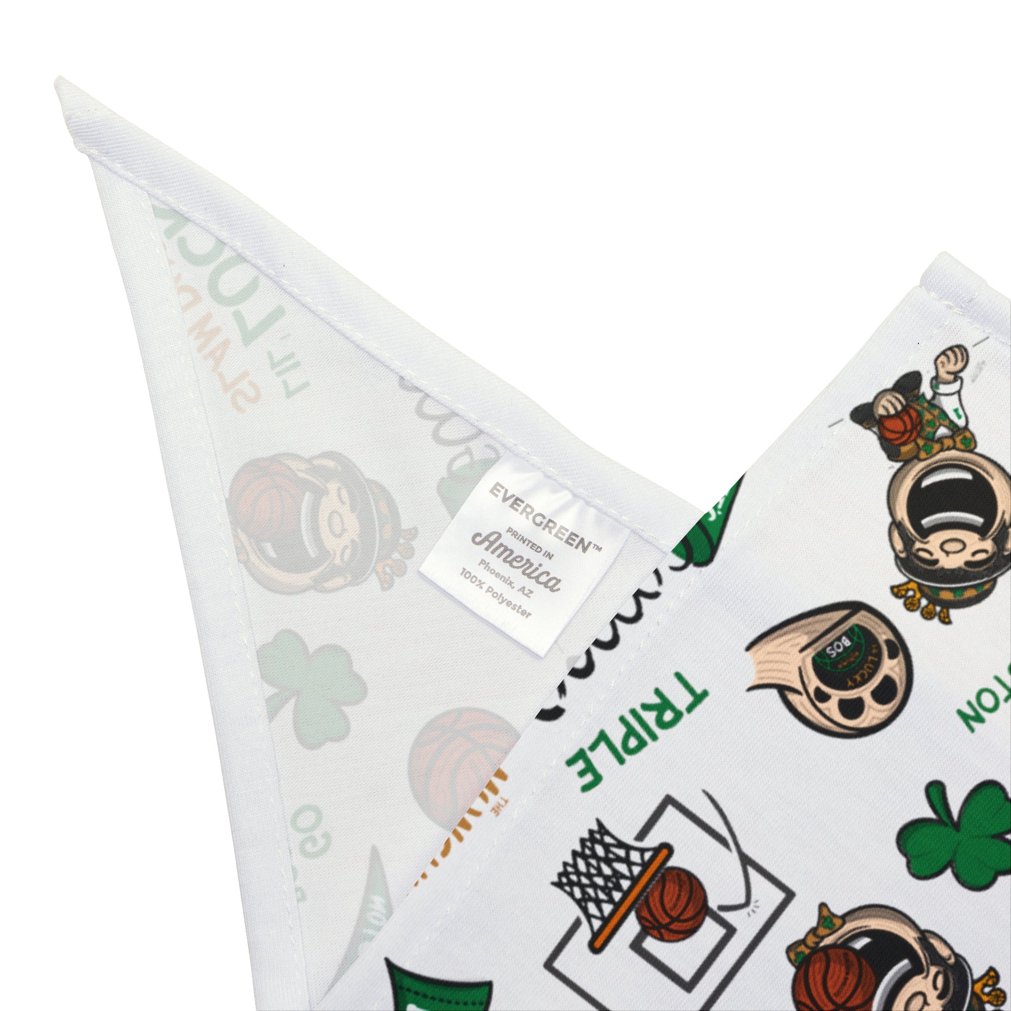 Pet Bandana - Pattern - Lil' Lucky BOS Basketball