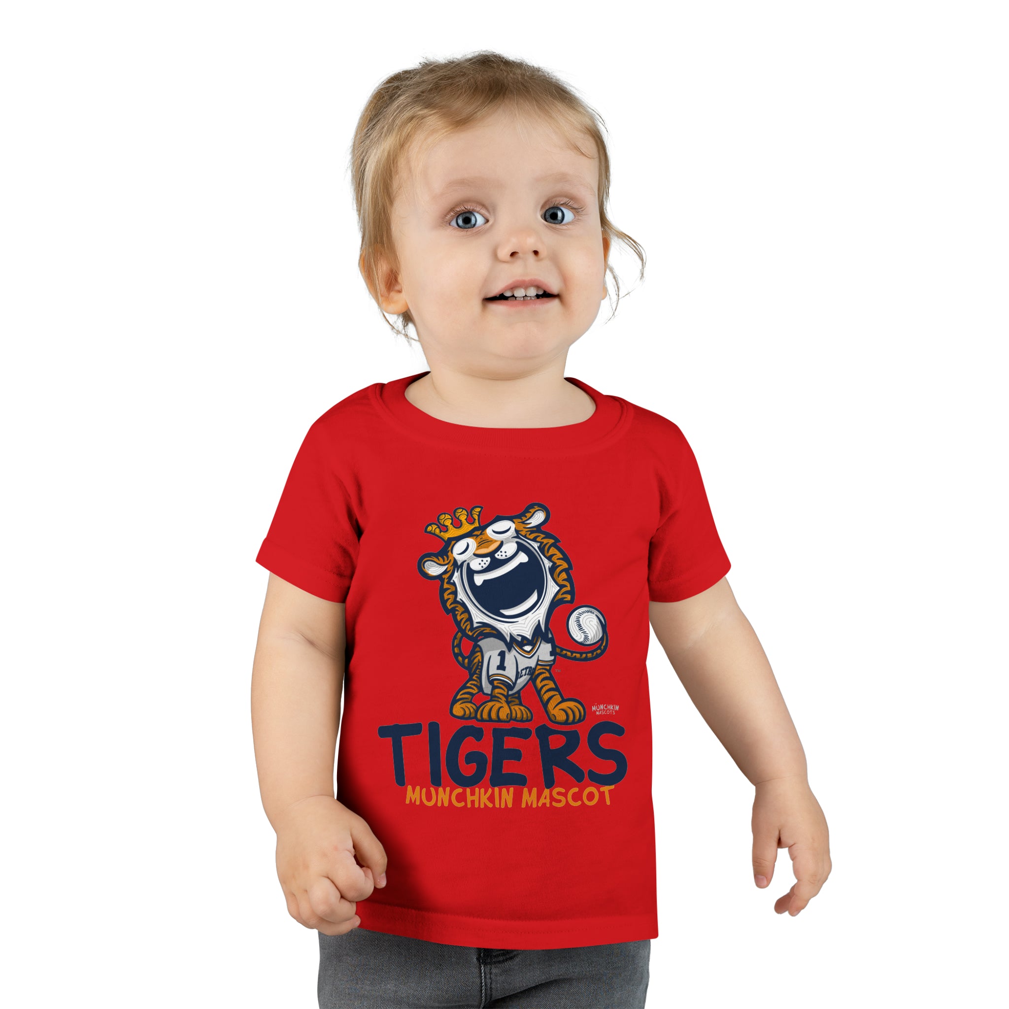 Toddler T-shirt - Munchkin Mascot - Lil' Paws DET Baseball