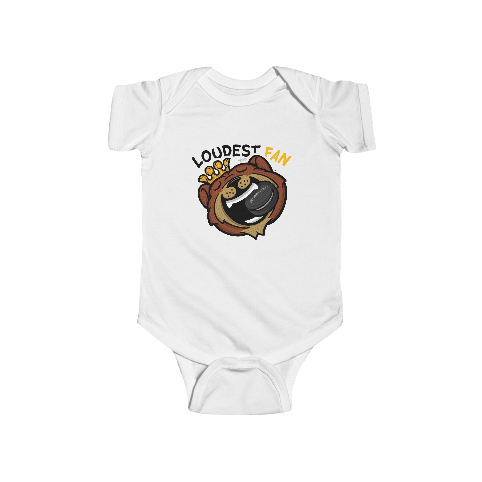 Infant Fine Jersey Bodysuit - Loudest Fan - Lil' Blades BOS Hockey