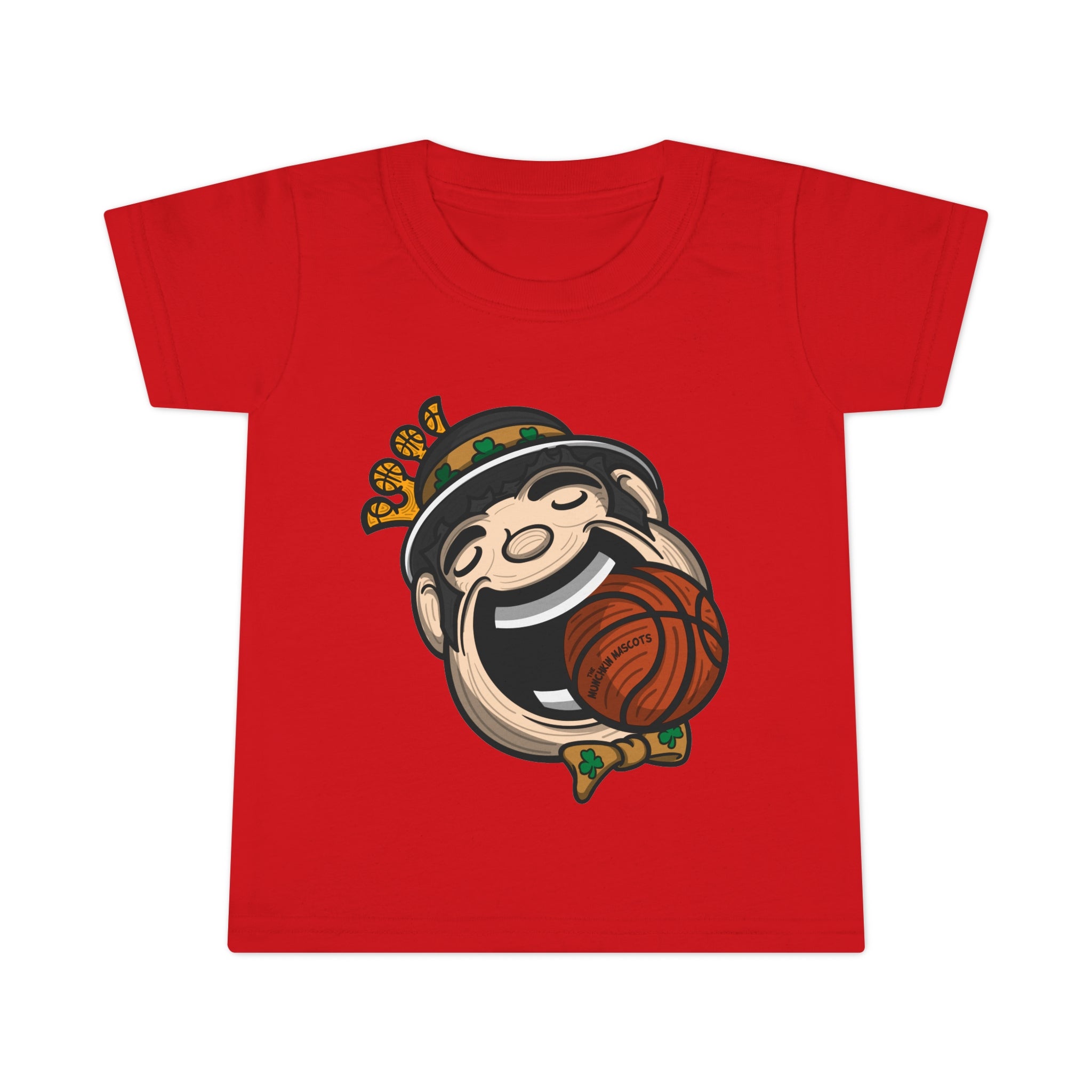 Toddler T-shirt - Mascot Face - Lil' Lucky BOS Basketball