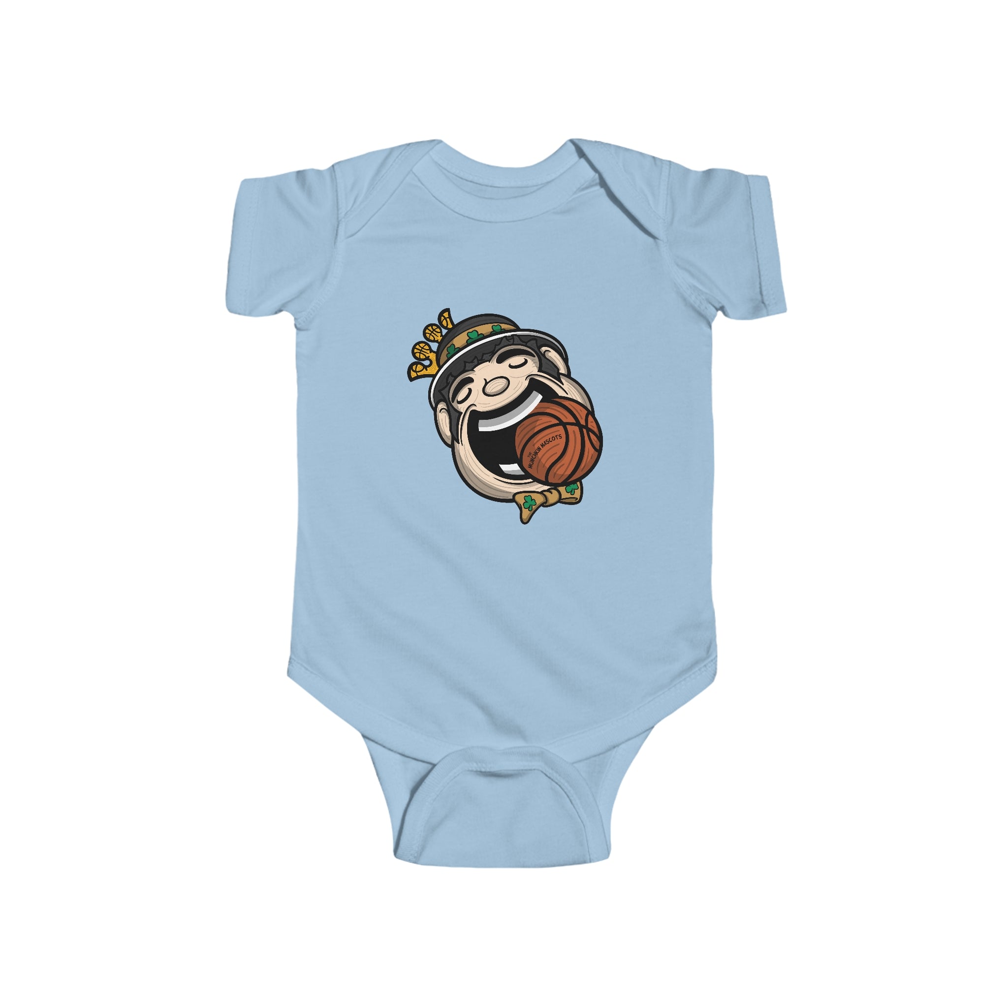 Infant Fine Jersey Bodysuit - Game Ball Bite - Lil' Lucky BOS Basketball