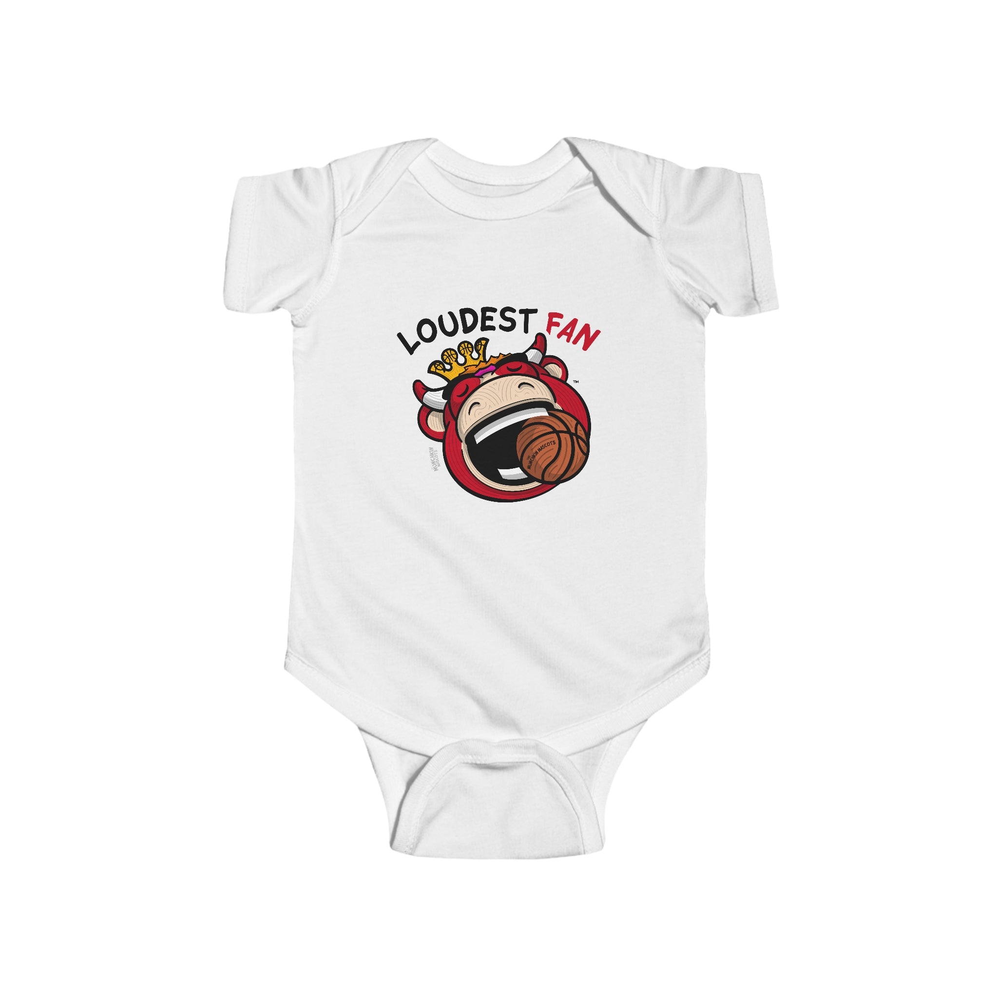 Infant Fine Jersey Bodysuit - Loudest Fan - Lil' Benny CHI Basketball