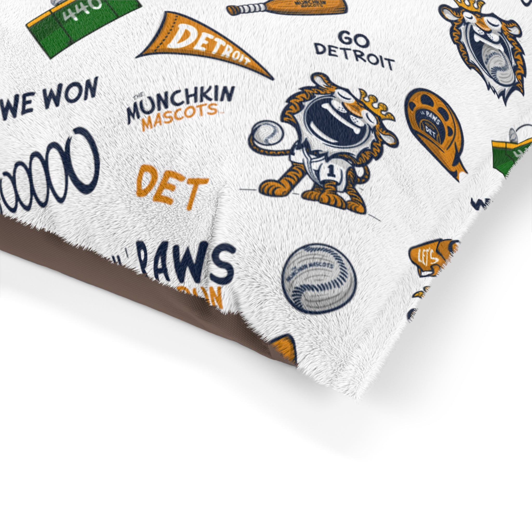 Pet Bed - Lets Go + Pattern - Lil' Paws DET Baseball