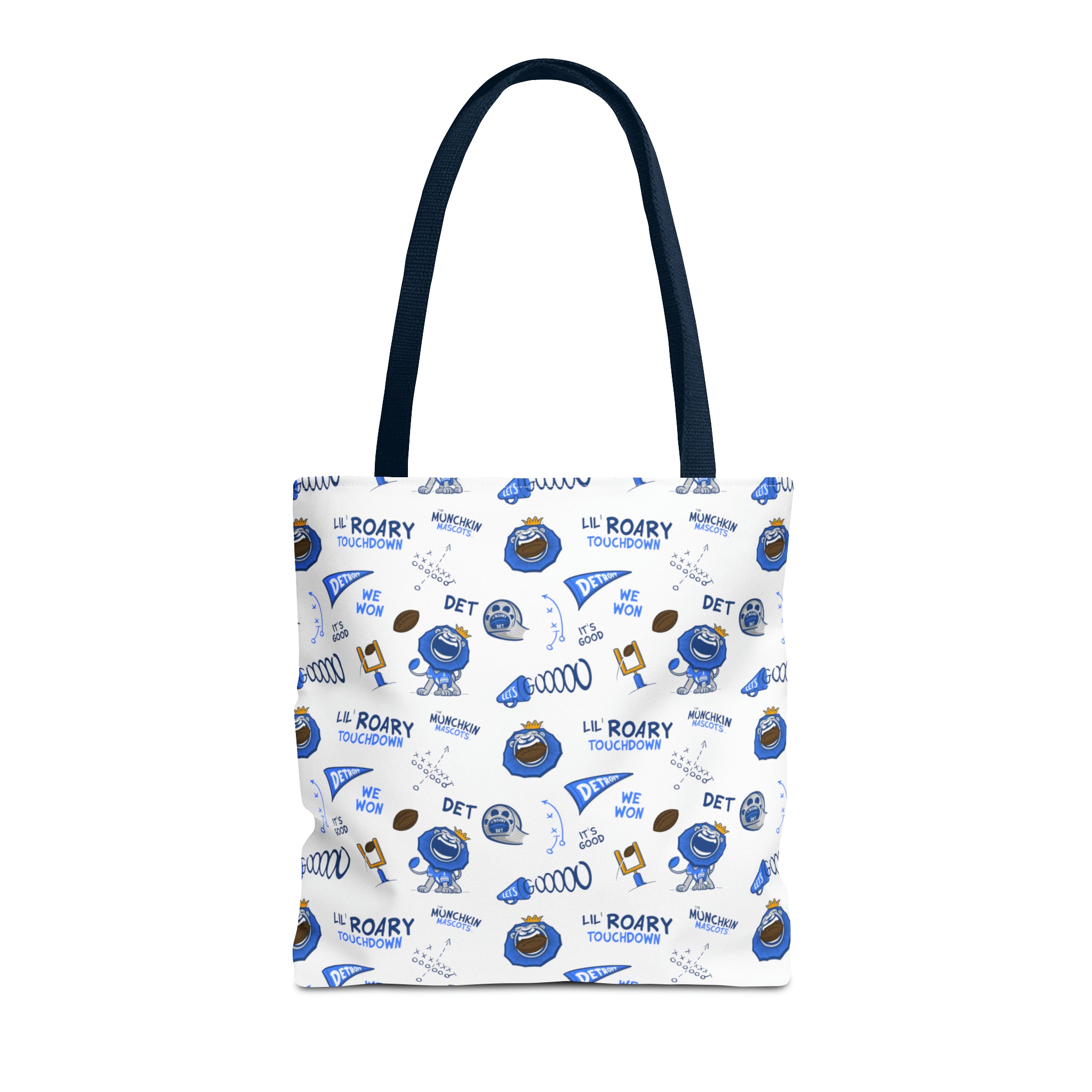 Tote Bag (AOP) - Pattern - Lil' Roary DET Football