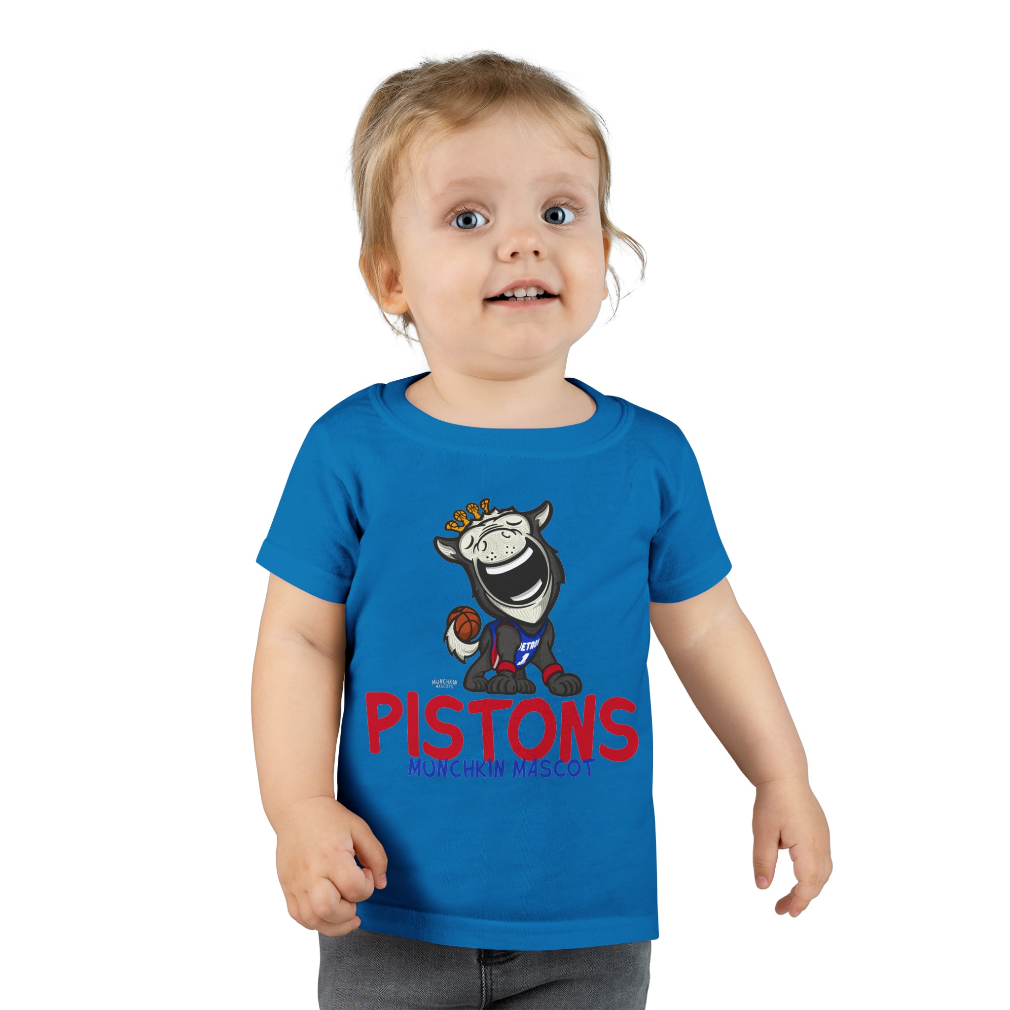 Toddler T-shirt - Munchkin Mascot - Lil' Hooper DET Basketball