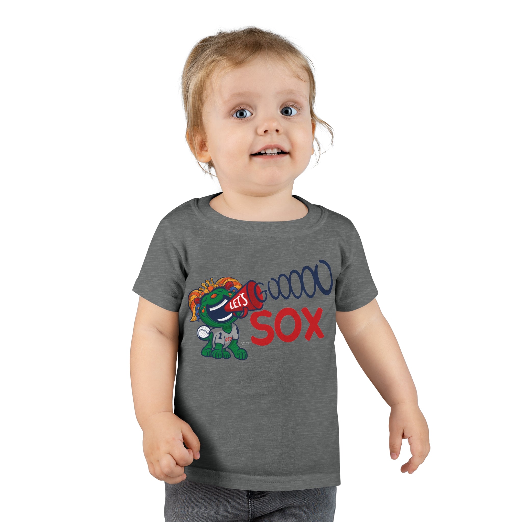 Toddler T-shirt - Lets Go - Lil' Miss Tessie BOS Baseball