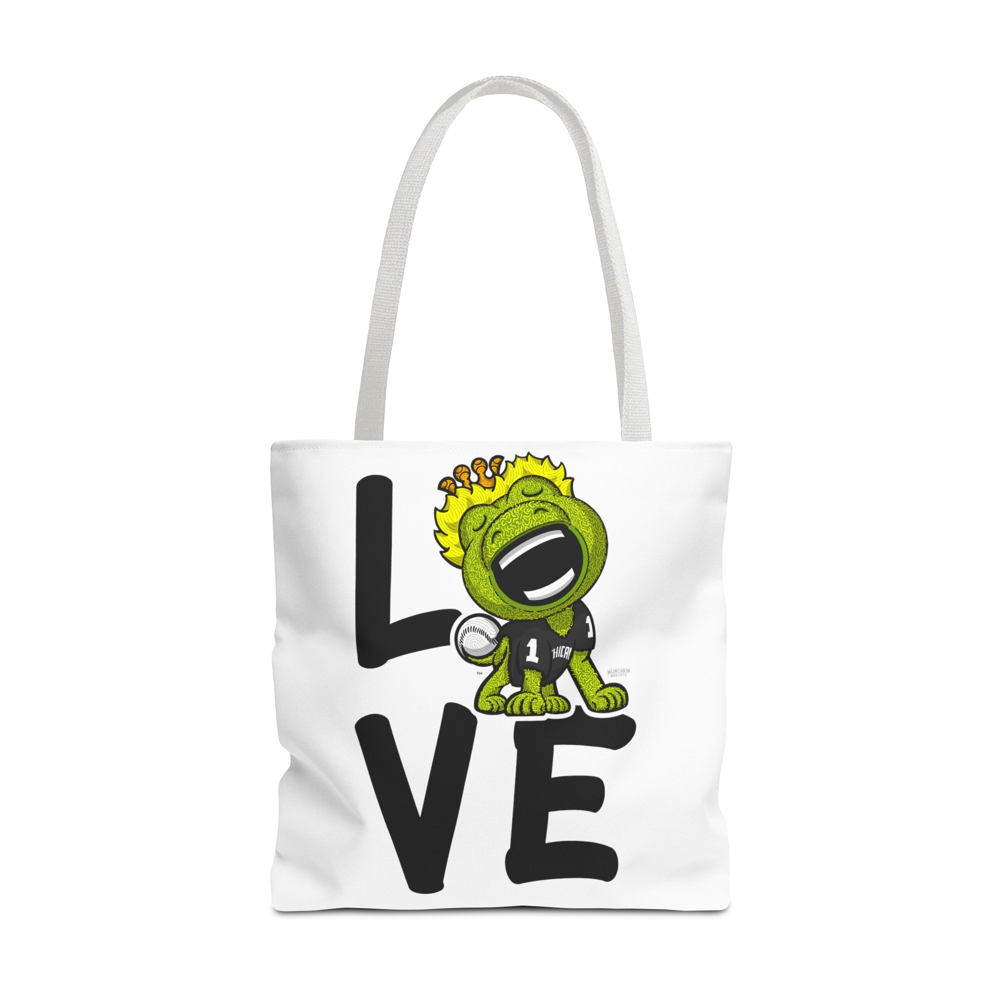 Tote Bag (AOP) - LOVE + Lets Go - Lil' Southpaw CHI Baseball