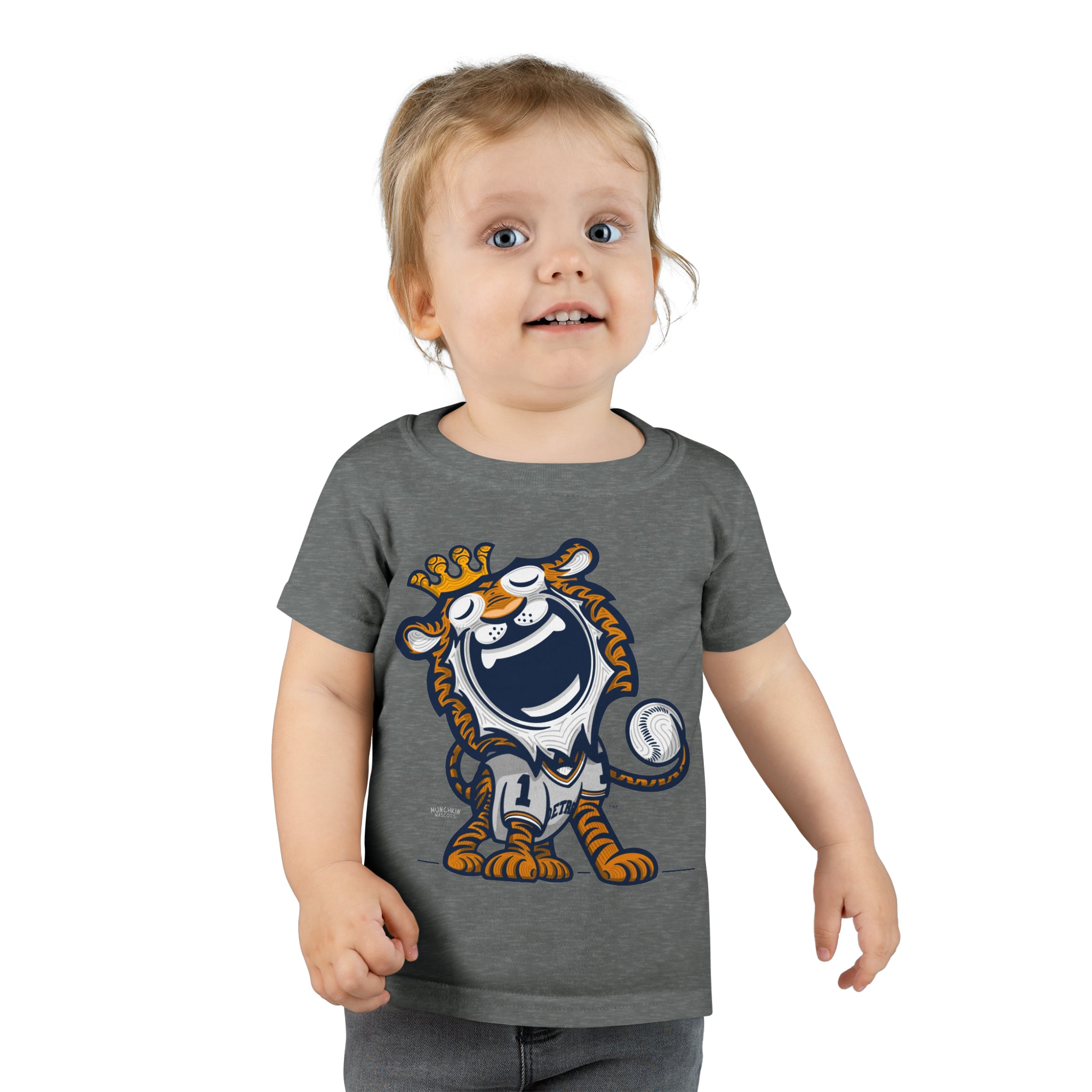 Toddler T-shirt - Away Jersey - Lil' Paws DET Baseball