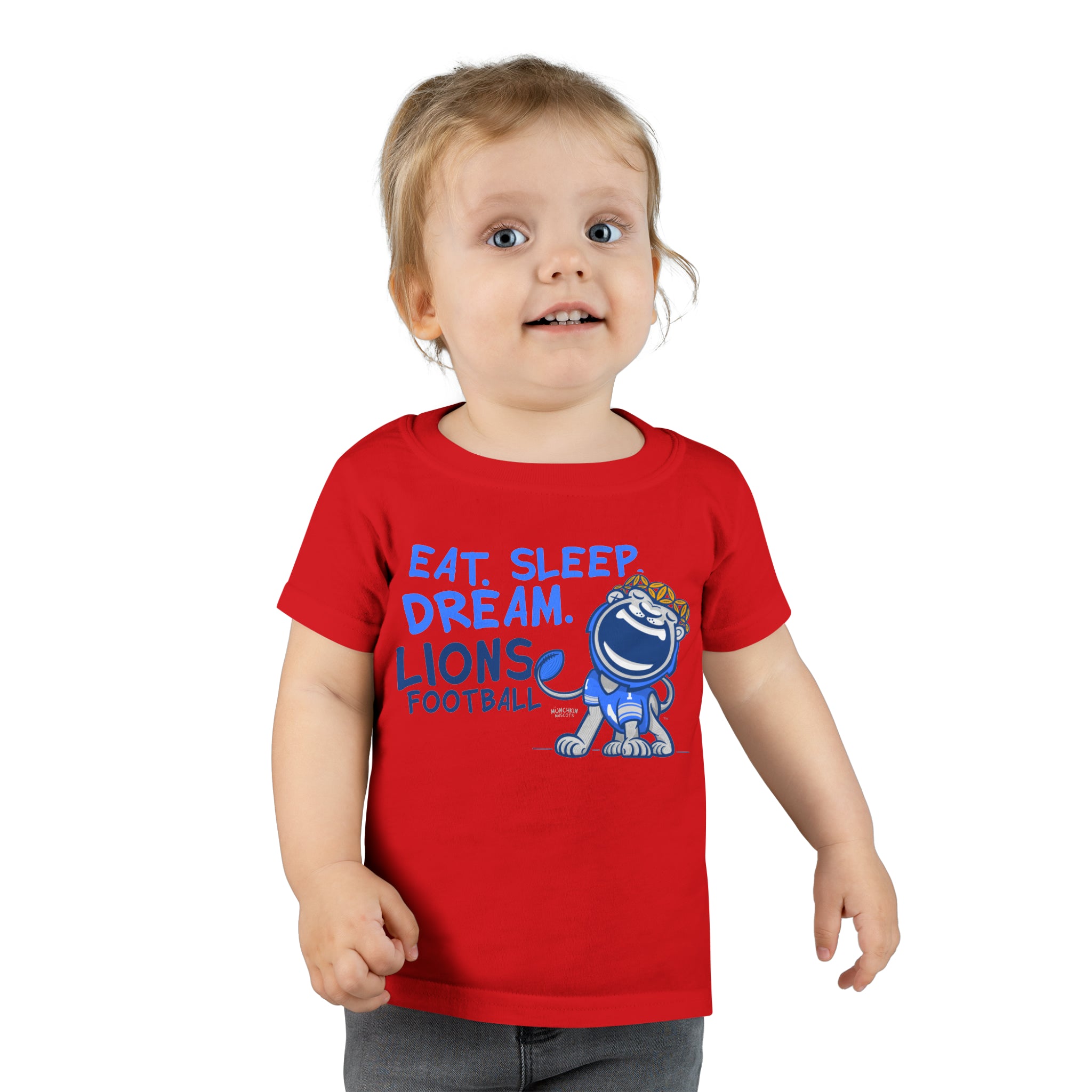 Toddler T-shirt - Eat Sleep Dream - Lil' Miss Roary DET Football