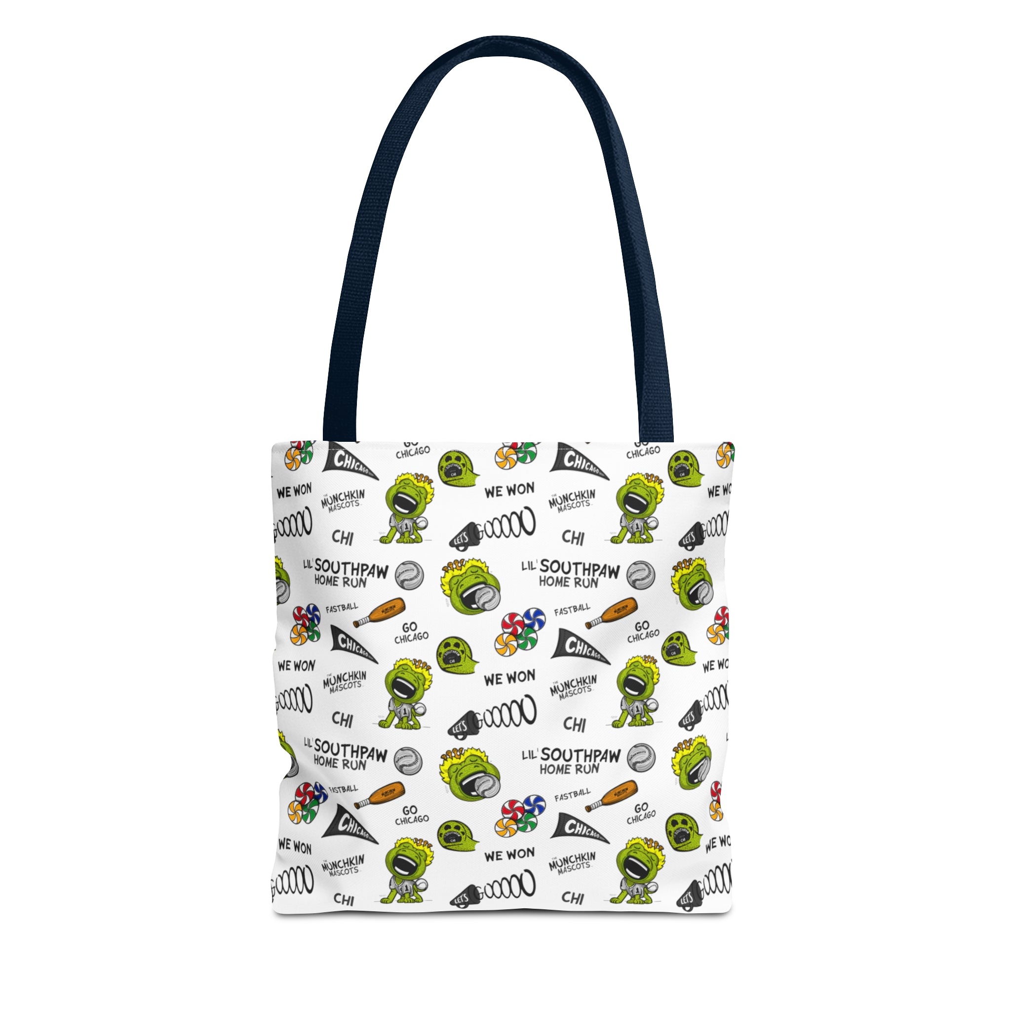 Tote Bag (AOP) - Pattern - Lil' Southpaw CHI Baseball