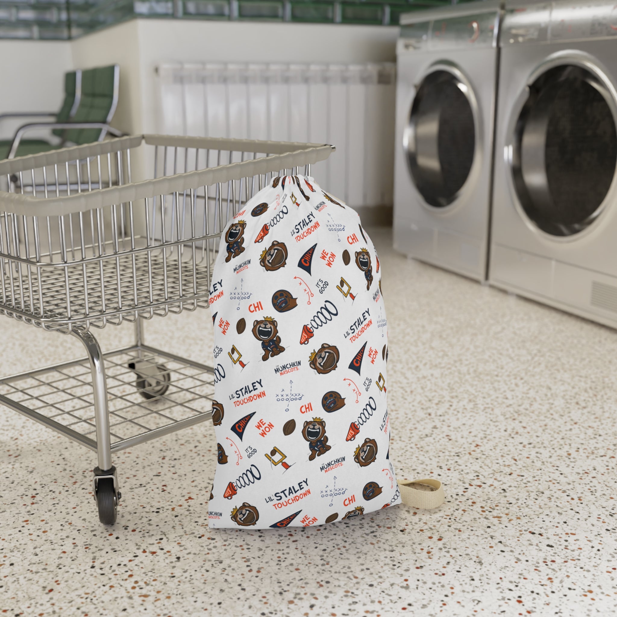 Laundry Bag - Pattern - Lil' Staley CHI Football