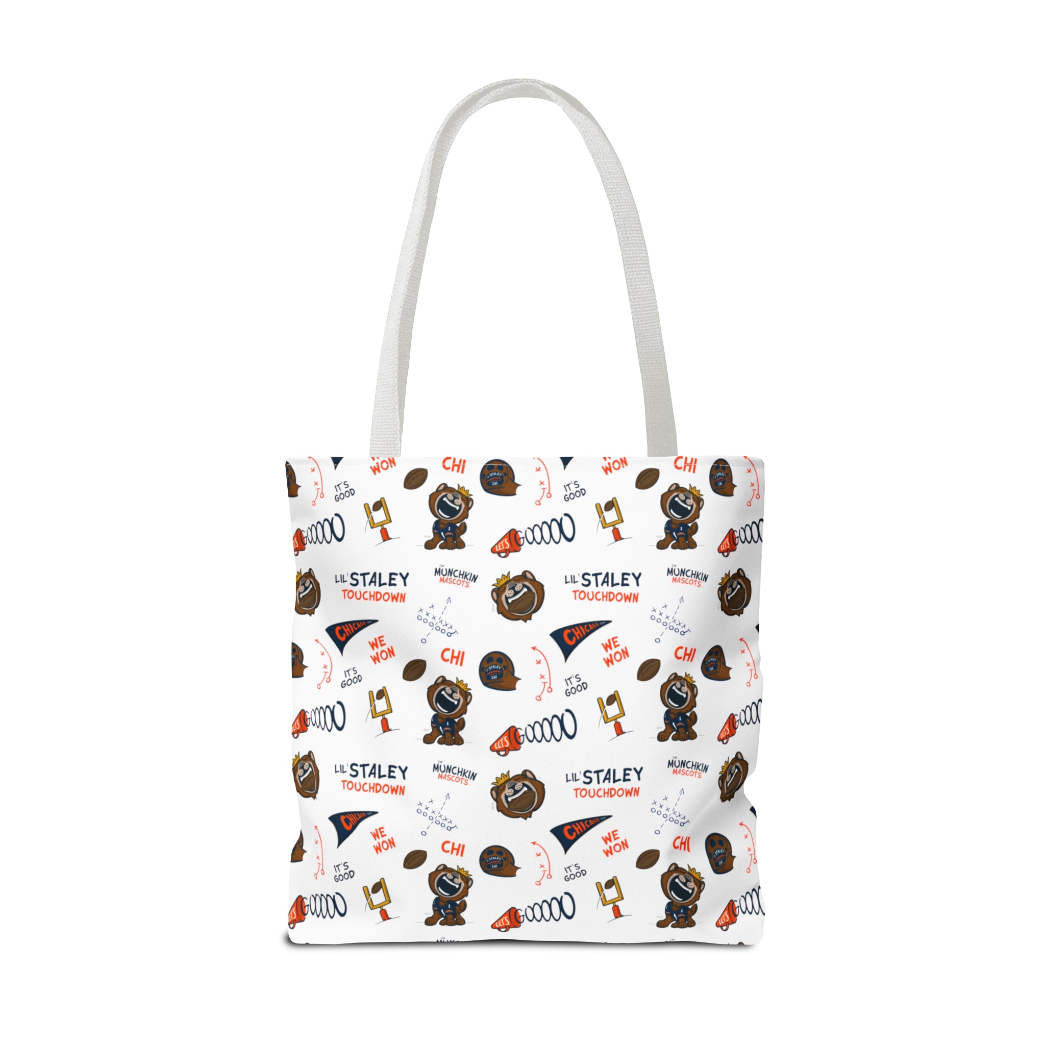 Tote Bag (AOP) - Pattern - Lil' Staley CHI Football