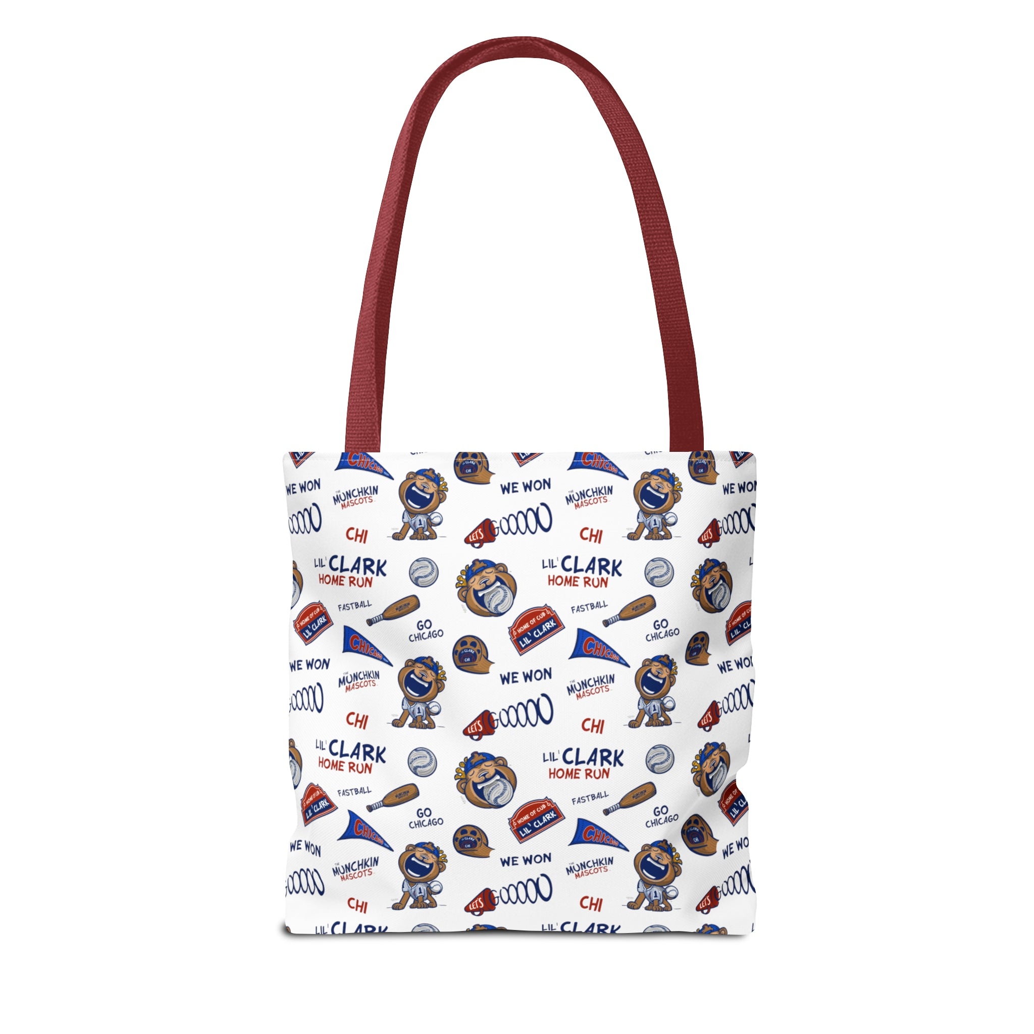 Tote Bag (AOP) - Pattern - Lil' Clark CHI Baseball