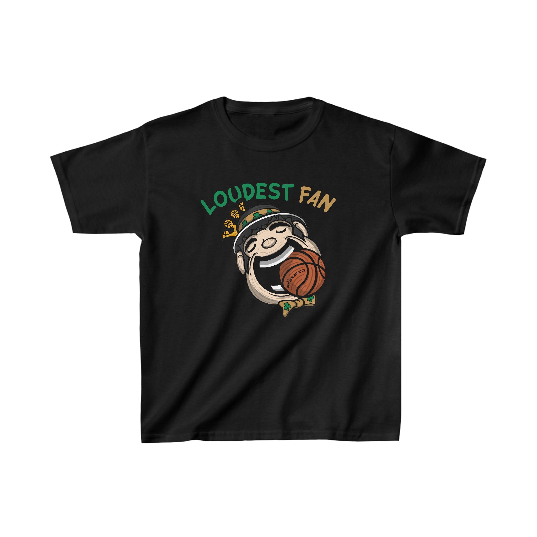 Kids Heavy Cotton™ Tee - Loudest Fan - Lil' Lucky BOS Basketball