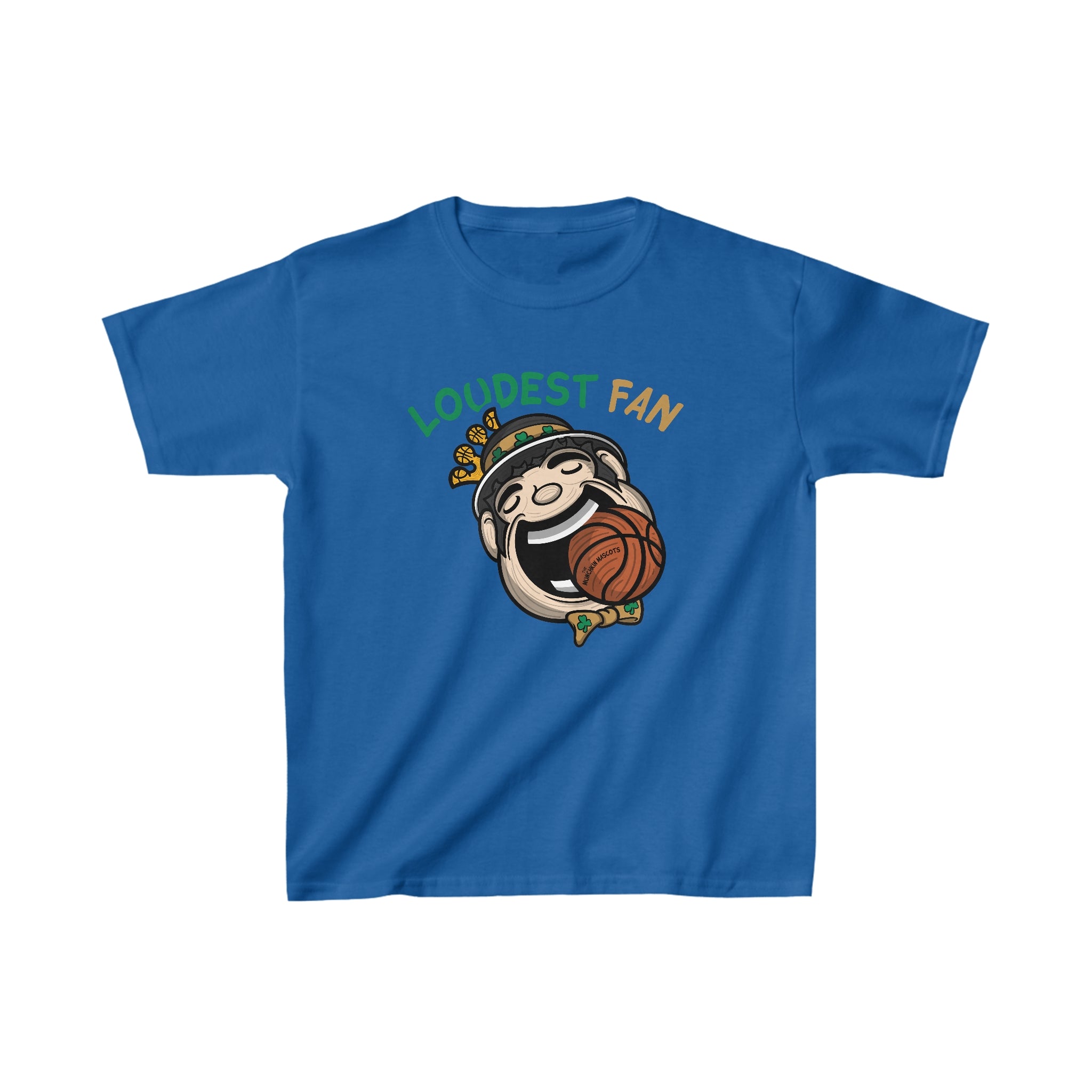 Kids Heavy Cotton™ Tee - Loudest Fan - Lil' Lucky BOS Basketball