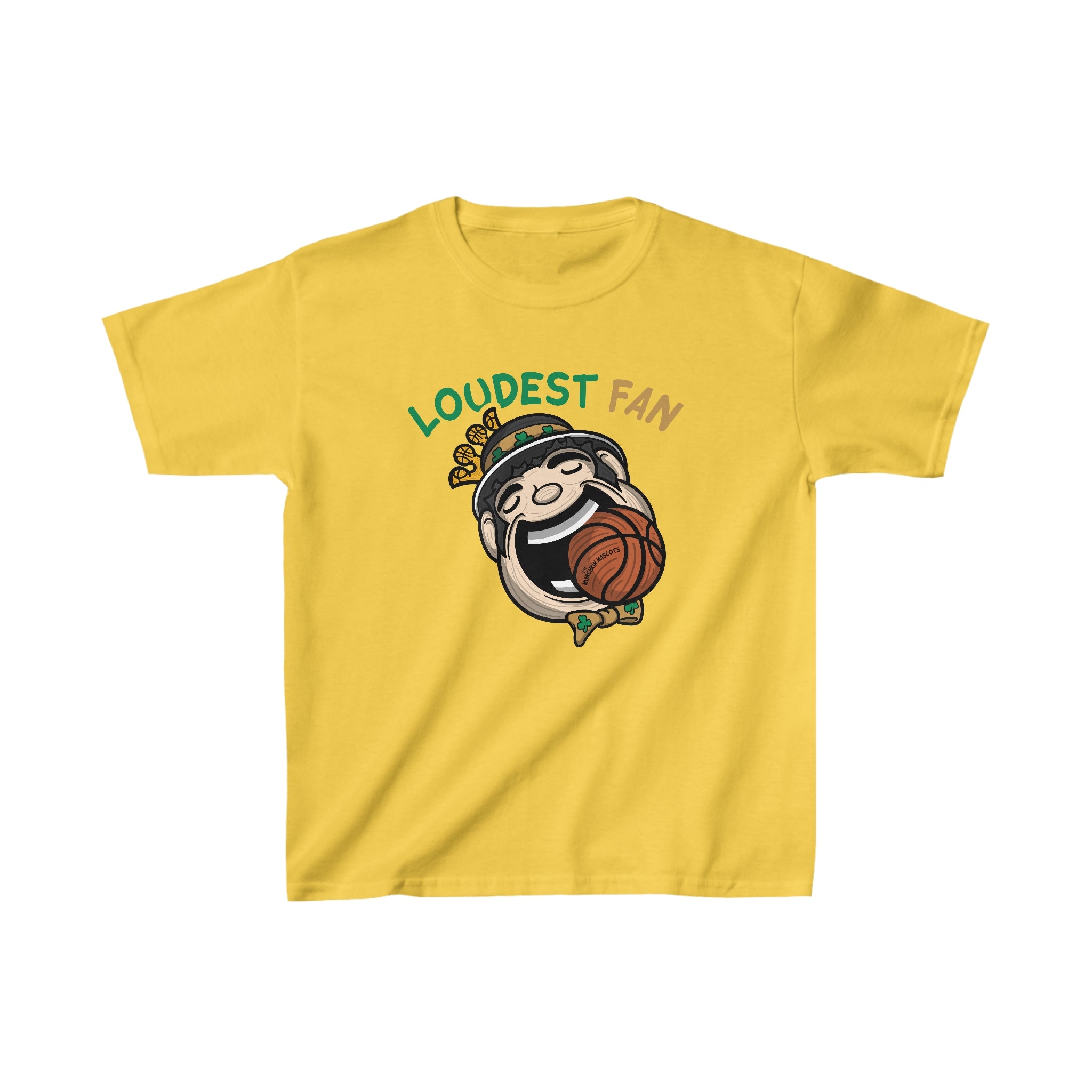 Kids Heavy Cotton™ Tee - Loudest Fan - Lil' Lucky BOS Basketball