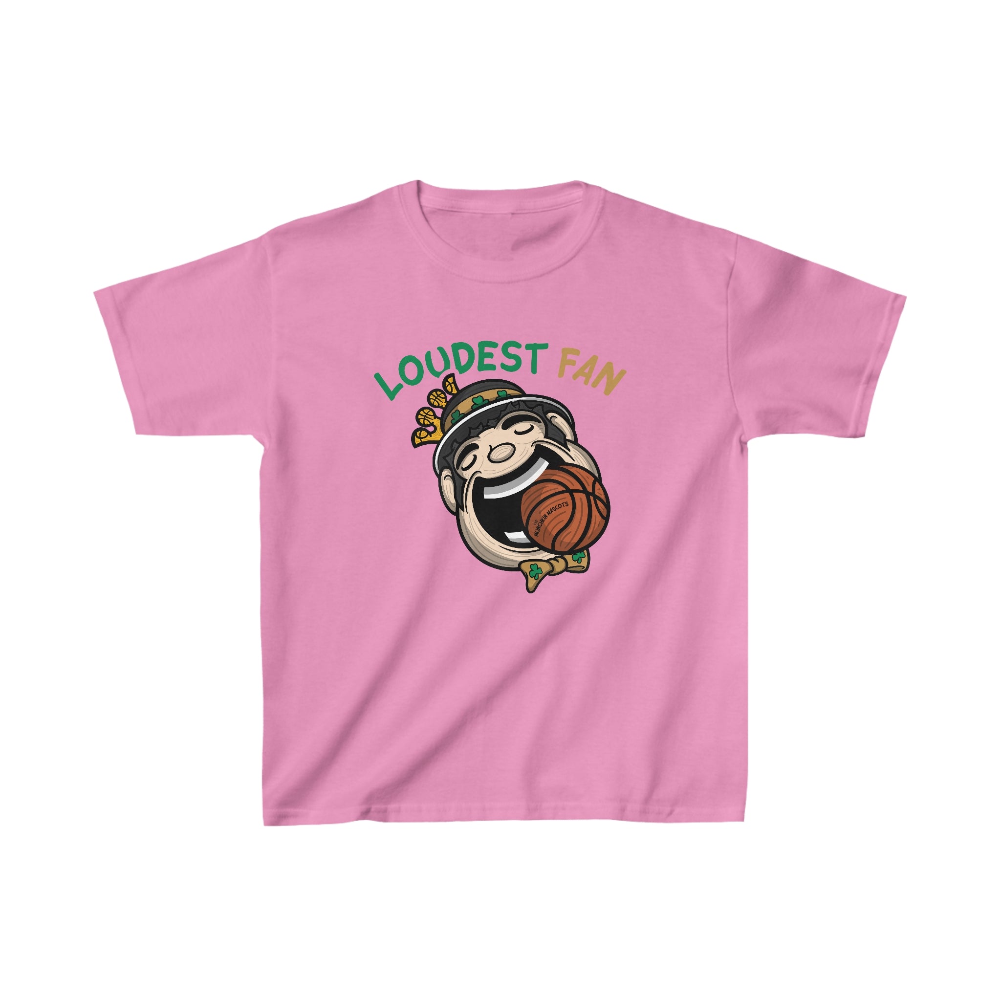 Kids Heavy Cotton™ Tee - Loudest Fan - Lil' Lucky BOS Basketball