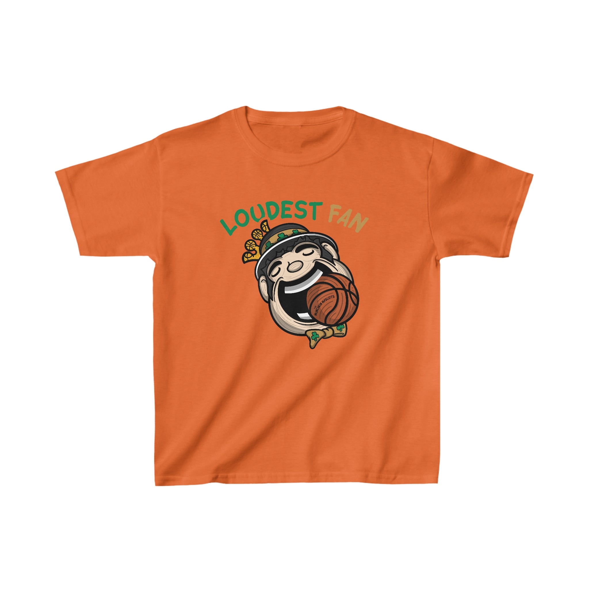 Kids Heavy Cotton™ Tee - Loudest Fan - Lil' Lucky BOS Basketball