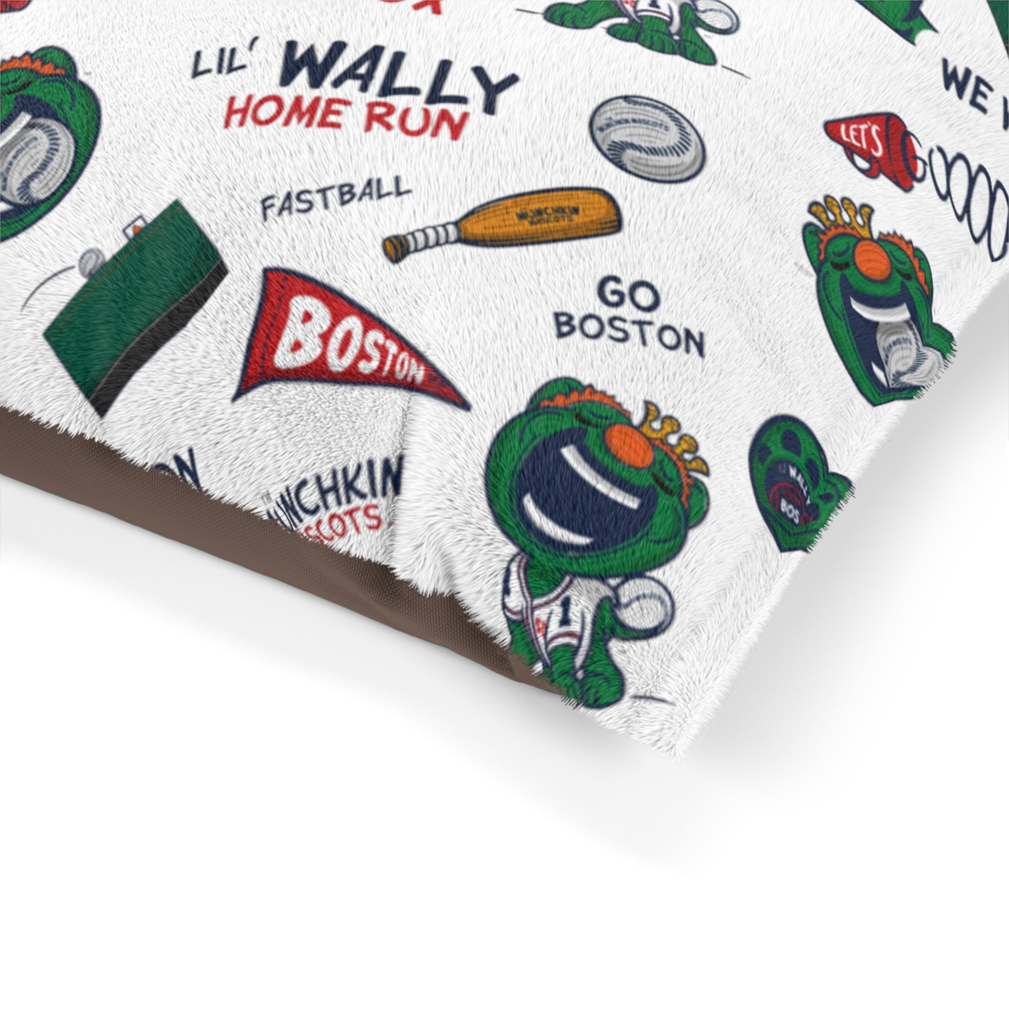 Pet Bed - Lets Go + Pattern - Lil' Wally BOS Baseball