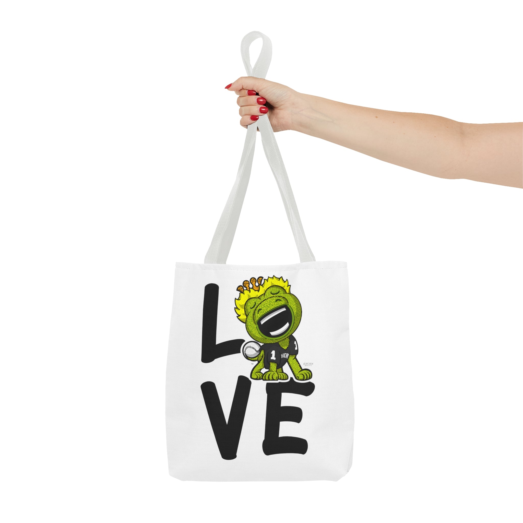 Tote Bag (AOP) - LOVE + Lets Go - Lil' Southpaw CHI Baseball