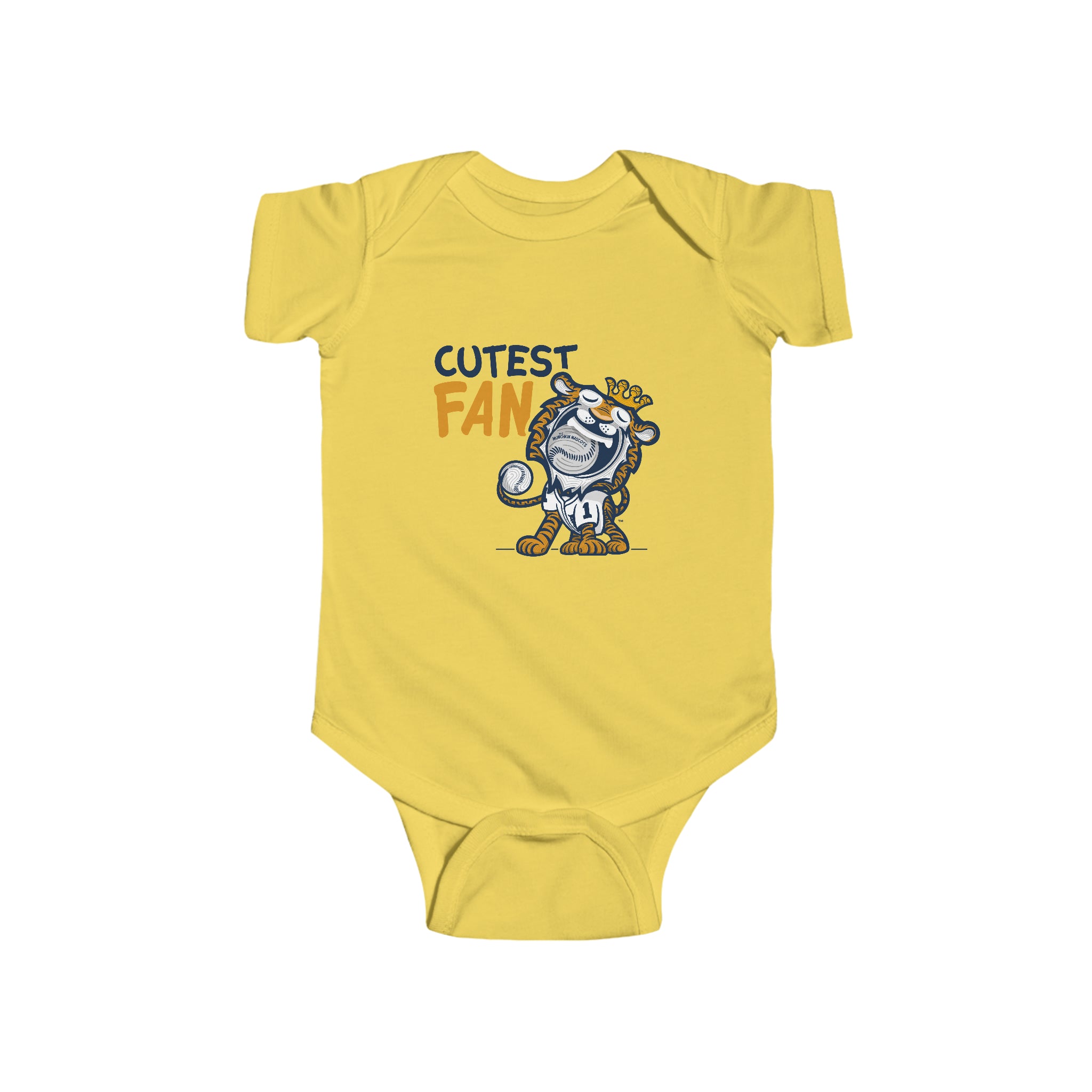 Infant Fine Jersey Bodysuit - Cutest Fan - Lil' Paws DET Baseball